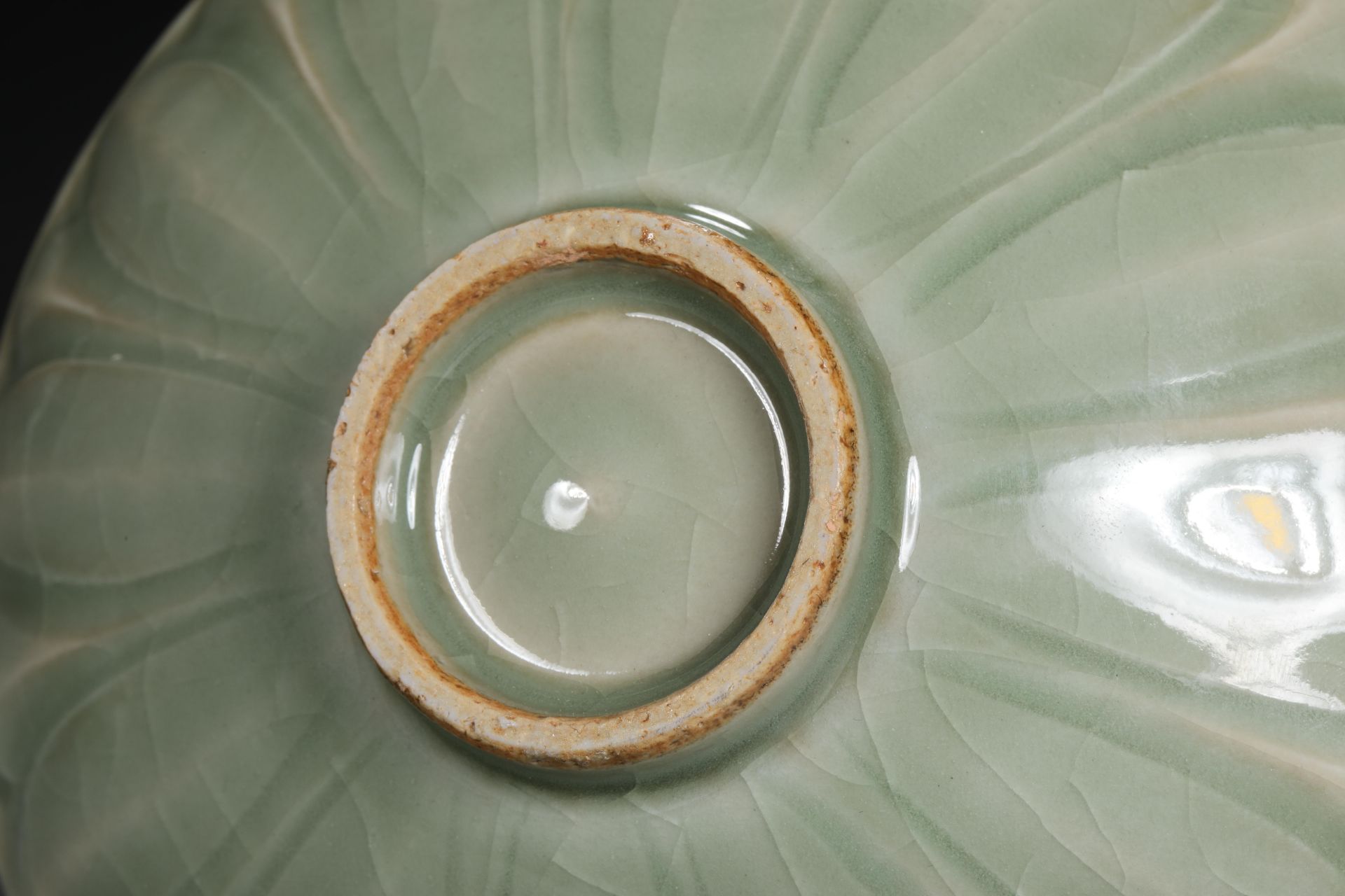 Green pomelo lotus petal bowl - Image 5 of 5