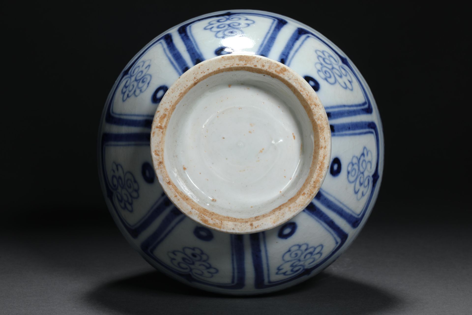 Yuan dynasty blue and white porcelain jade pot spring - Image 7 of 8