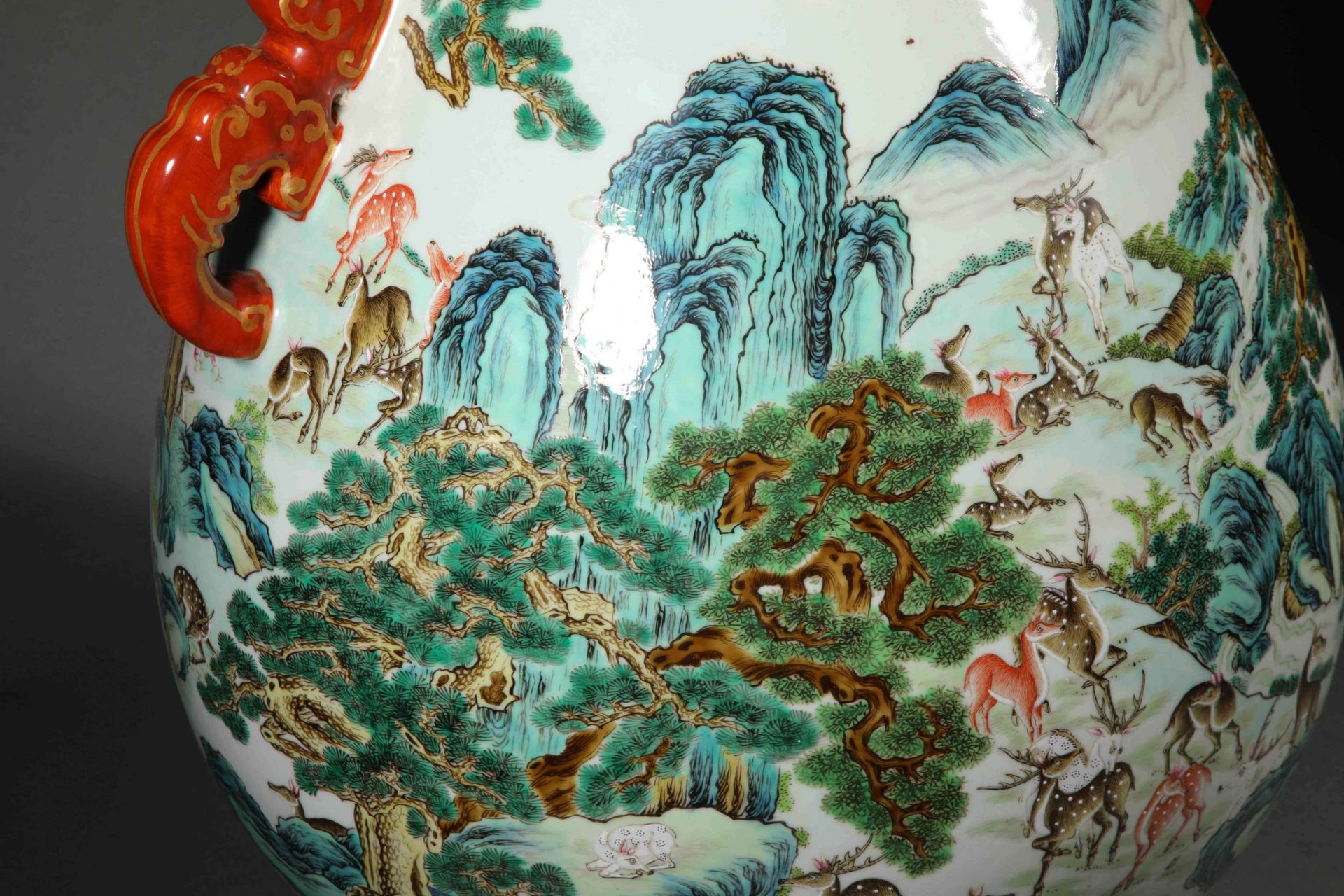 Qianlong inscription beast head Zun - Image 3 of 15