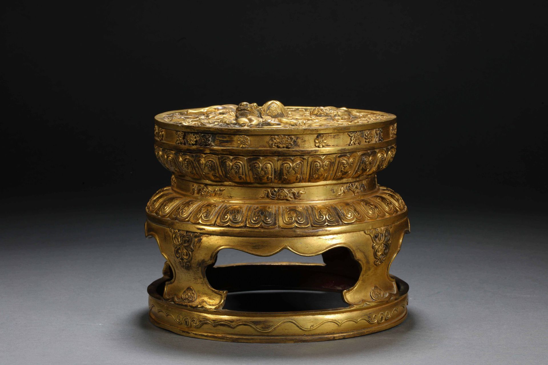 A pair of copper gilt aromatherapy - Image 17 of 20