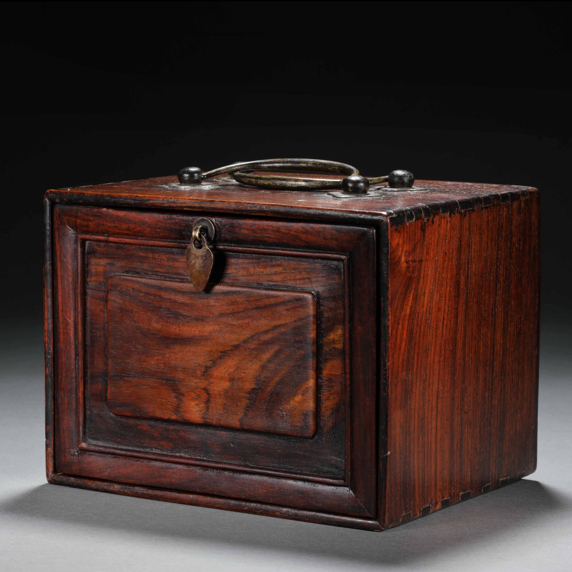 19th century mahogany cosmetic case