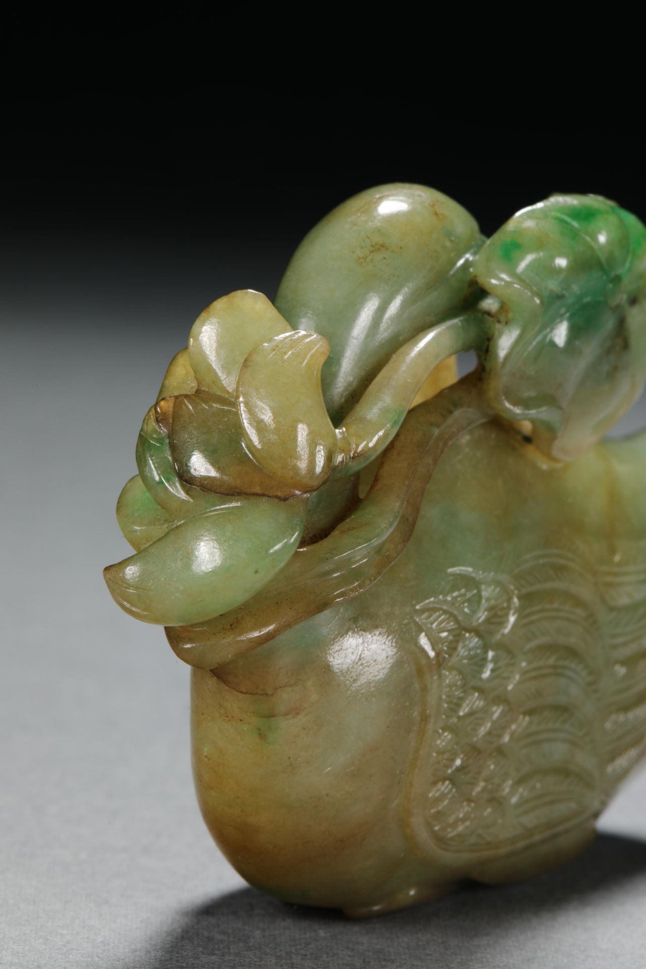 Qing dynasty natural jadeite goose ornaments - Bild 6 aus 8