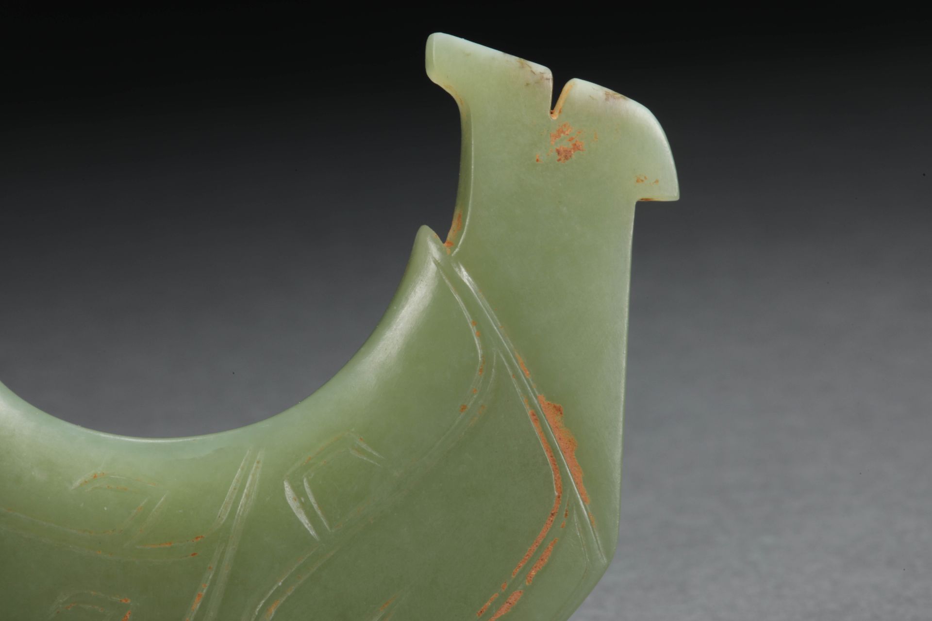 During the Shang and Zhou Dynasties, Hetian jade bird type wear - Image 5 of 6