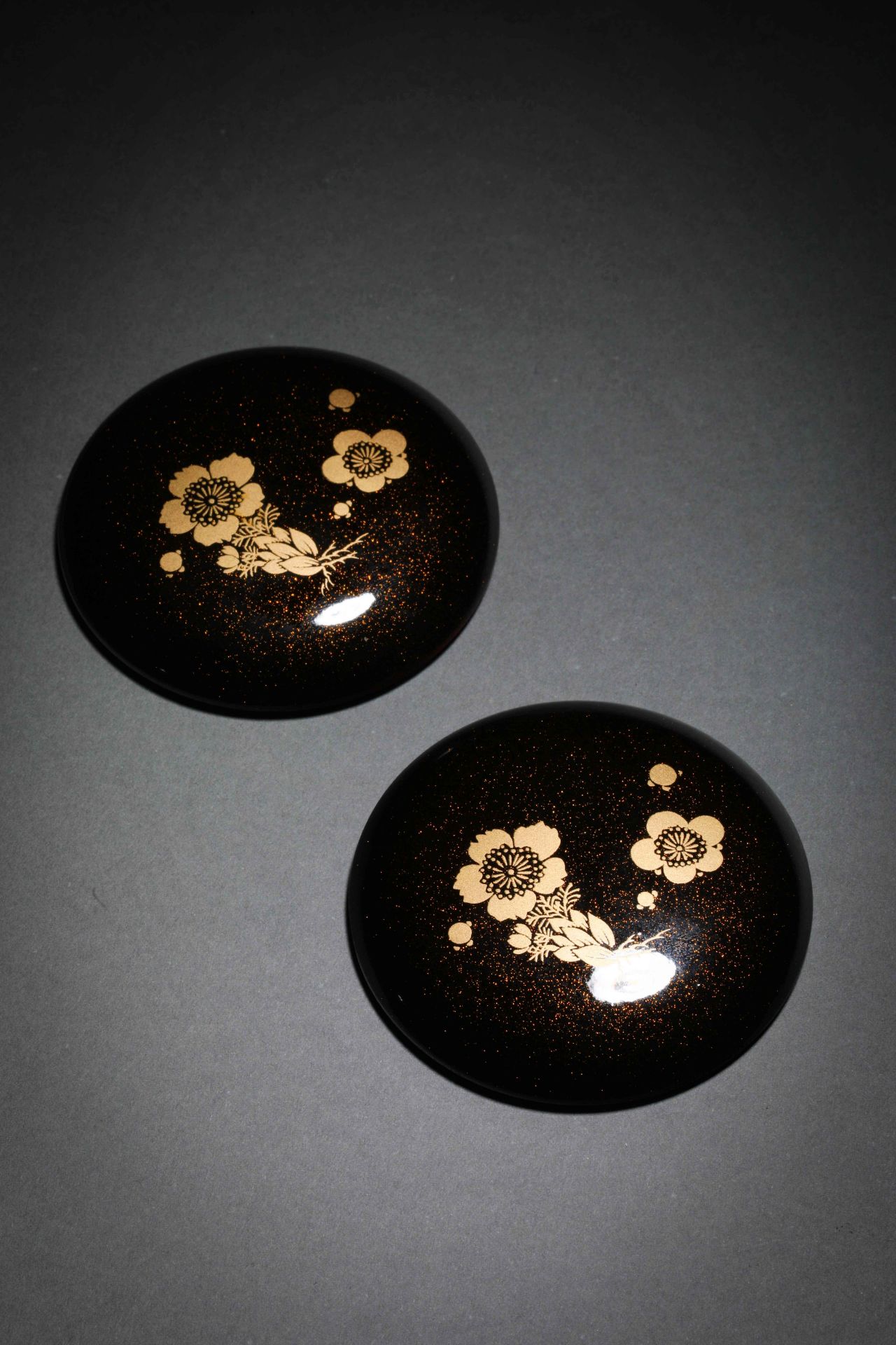 A set of wood lacquered floral Go - Bild 10 aus 11