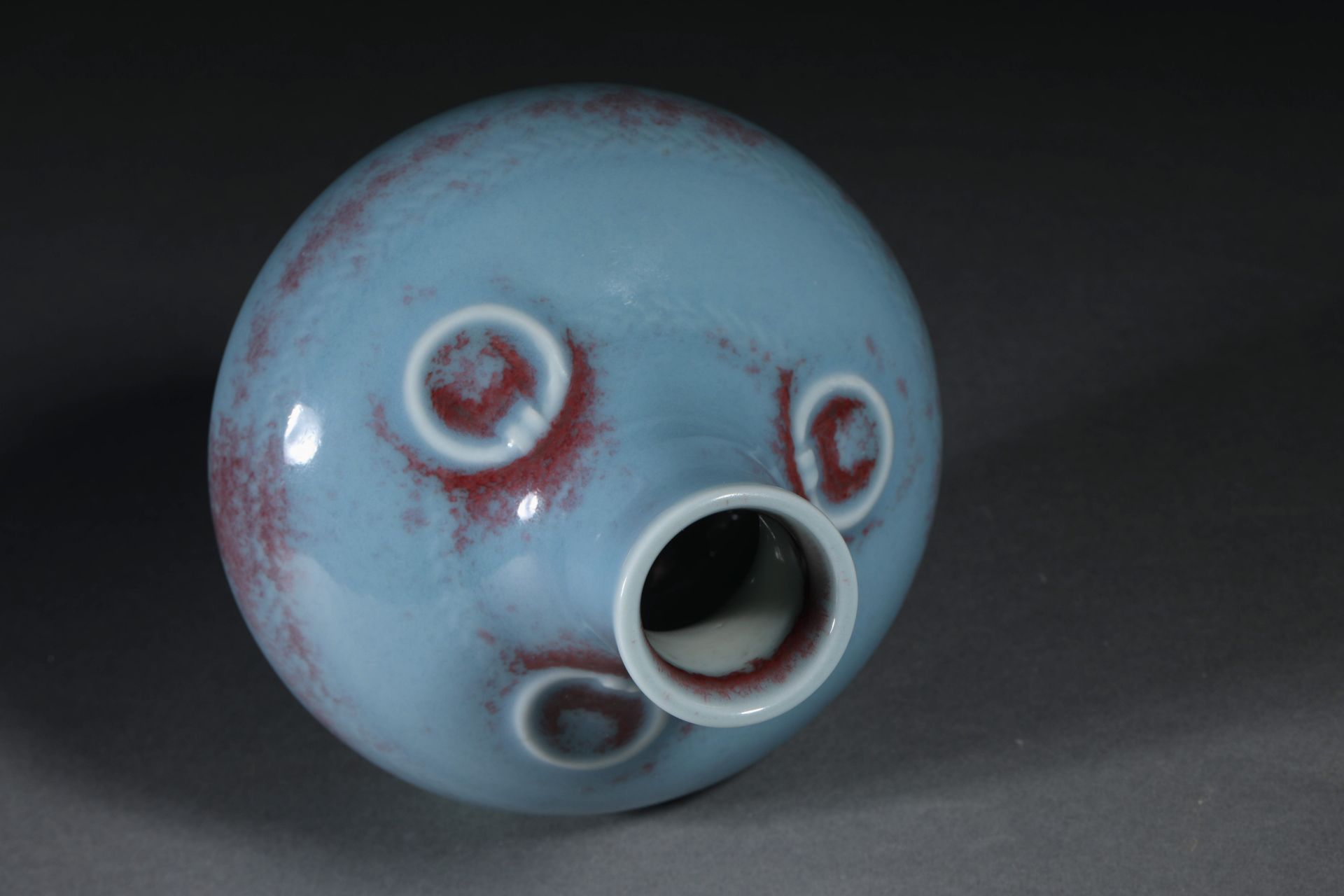 Qianlong inscription kiln turned into a glazed celestial ball bottle - Bild 5 aus 8