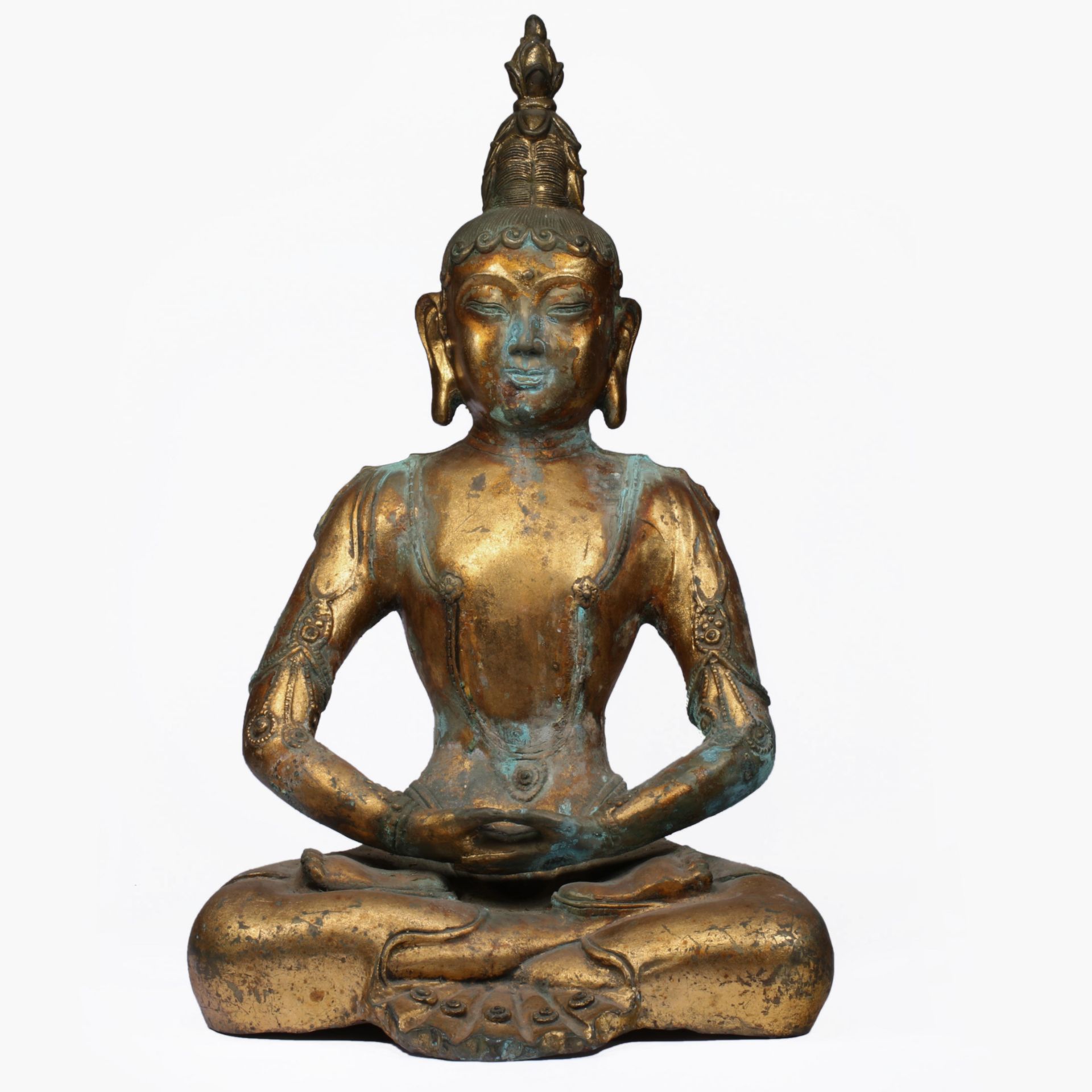 Bronze gilt statue of Buddha Amitayus