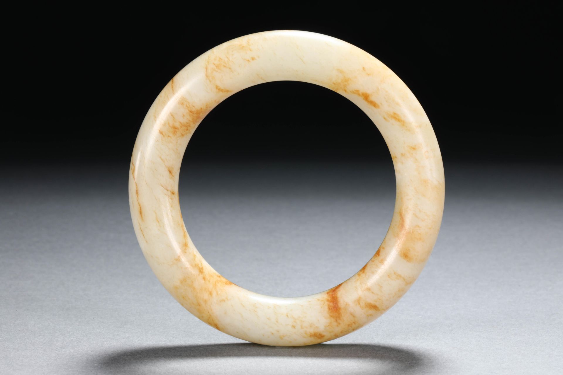 Qing dynasty Hetian jade seed material bracelet - Image 5 of 6