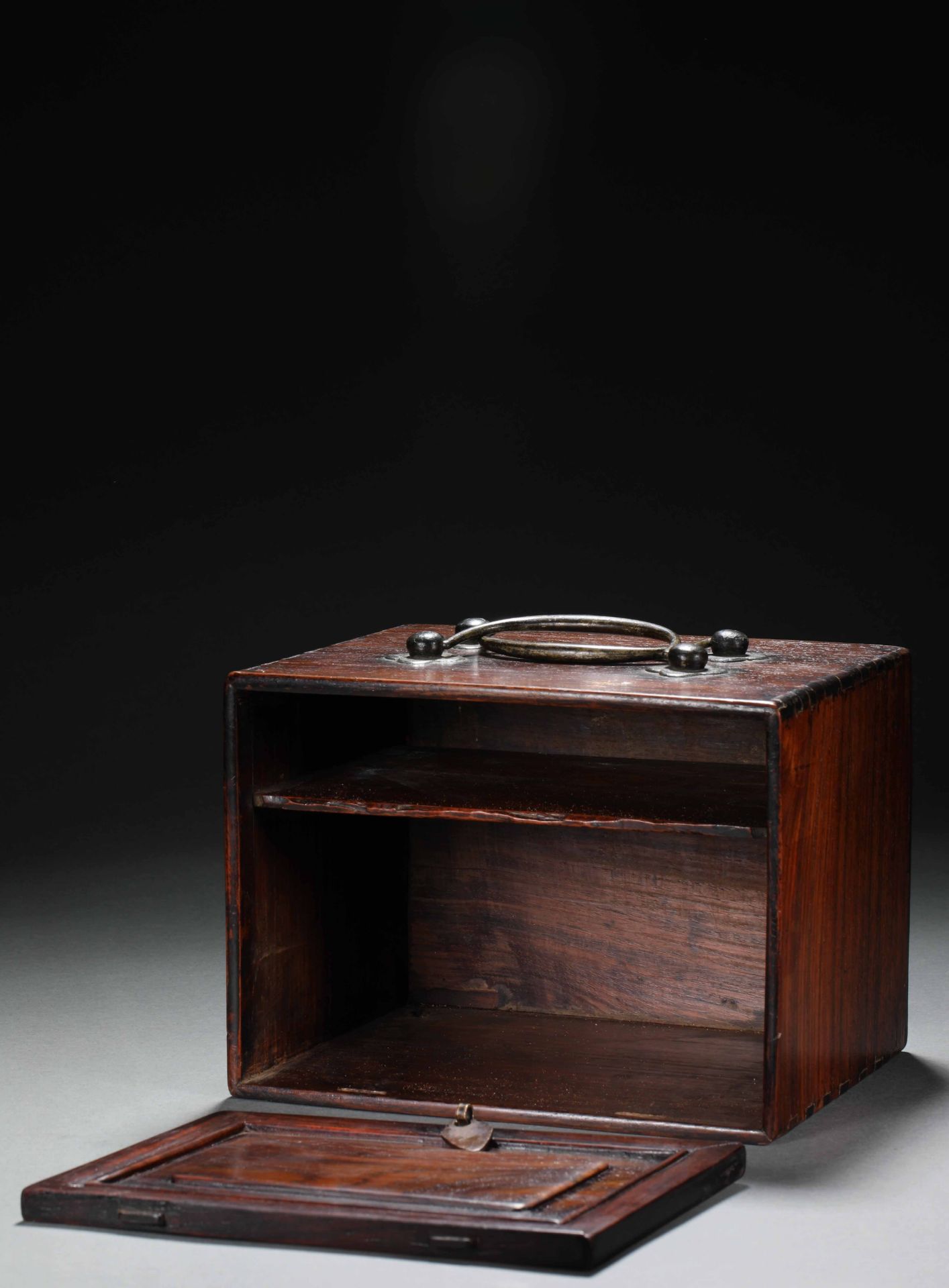 19th century mahogany cosmetic case - Image 3 of 9