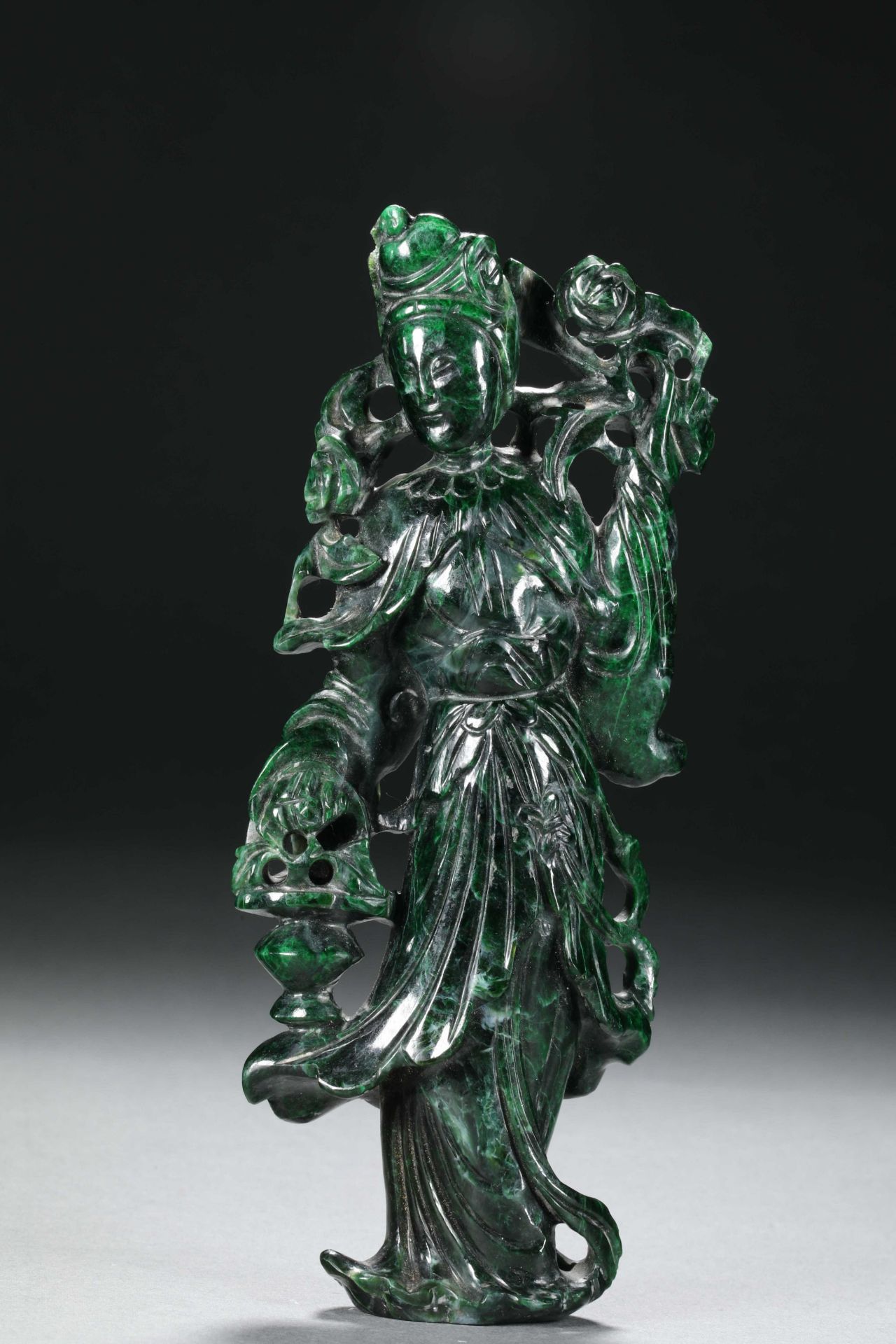 A pair of jade ladies during the Republic of China - Image 7 of 14