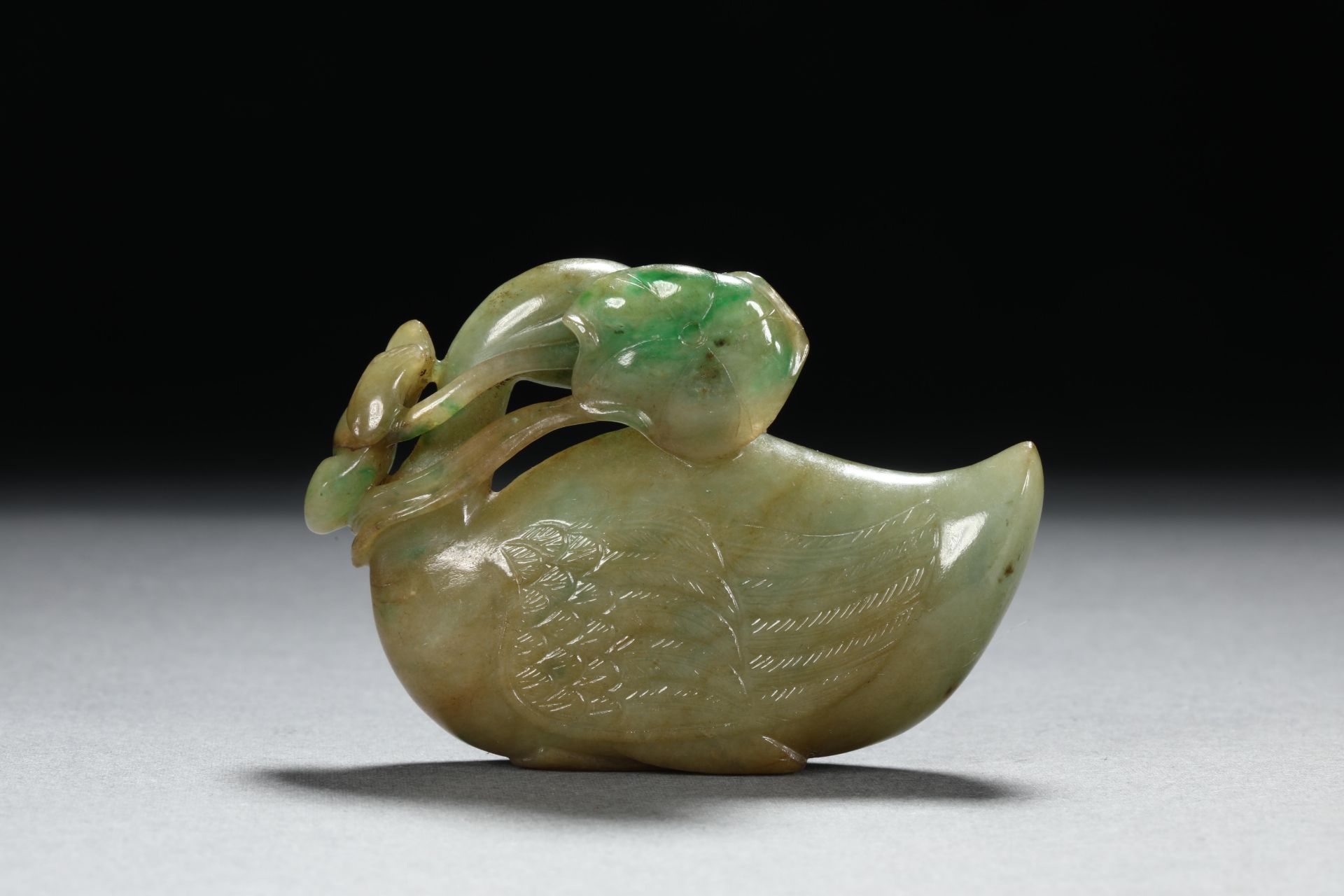 Qing dynasty natural jadeite goose ornaments - Bild 5 aus 8