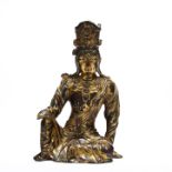 Khitan bronze gilt Buddha statue