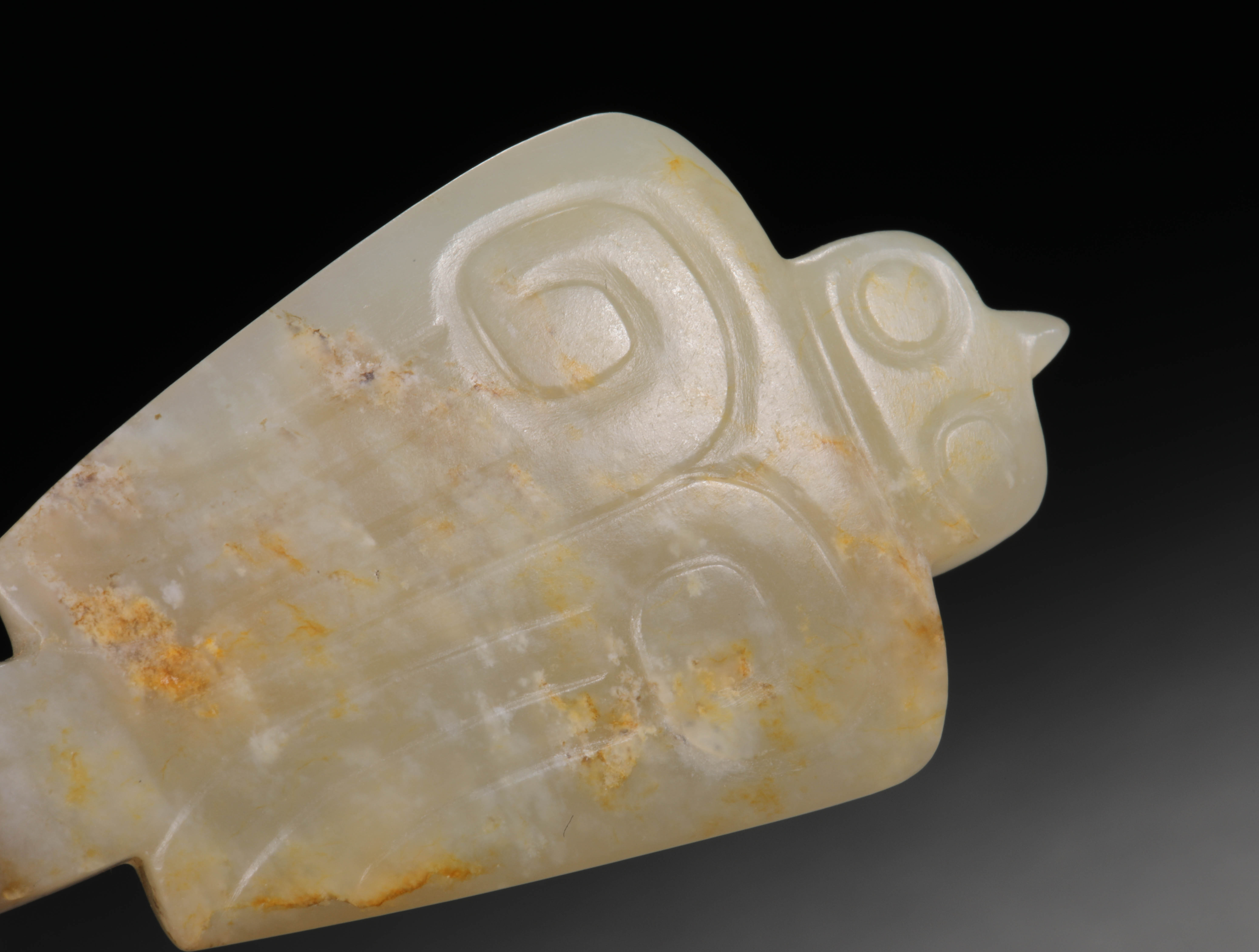 A pair of Hetian jade fish birds - Image 6 of 12