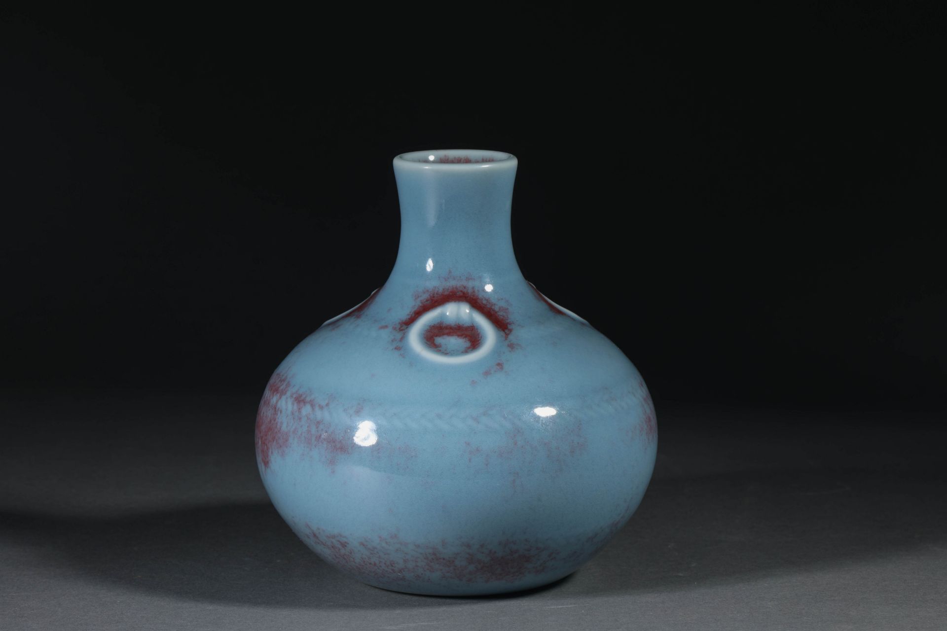 Qianlong inscription kiln turned into a glazed celestial ball bottle - Bild 2 aus 8