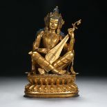 19th century gilded Buddha statue