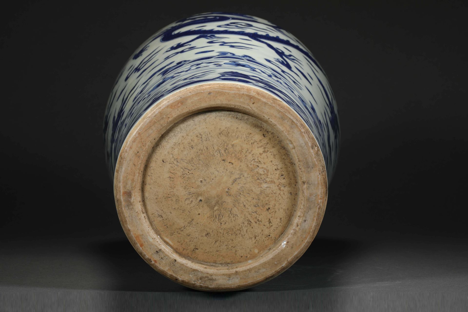 Blue and white porcelain dragon pattern plum bottle - Bild 8 aus 8