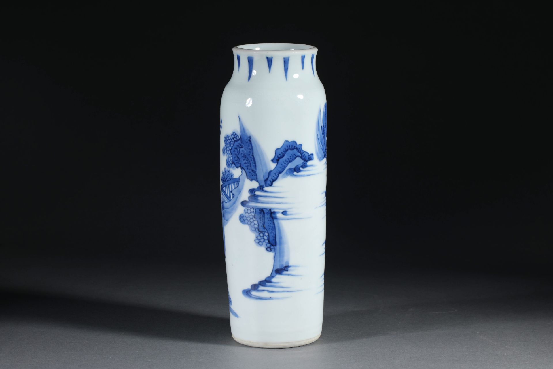 Painting figures blue and white porcelain ornamental vases - Image 3 of 7