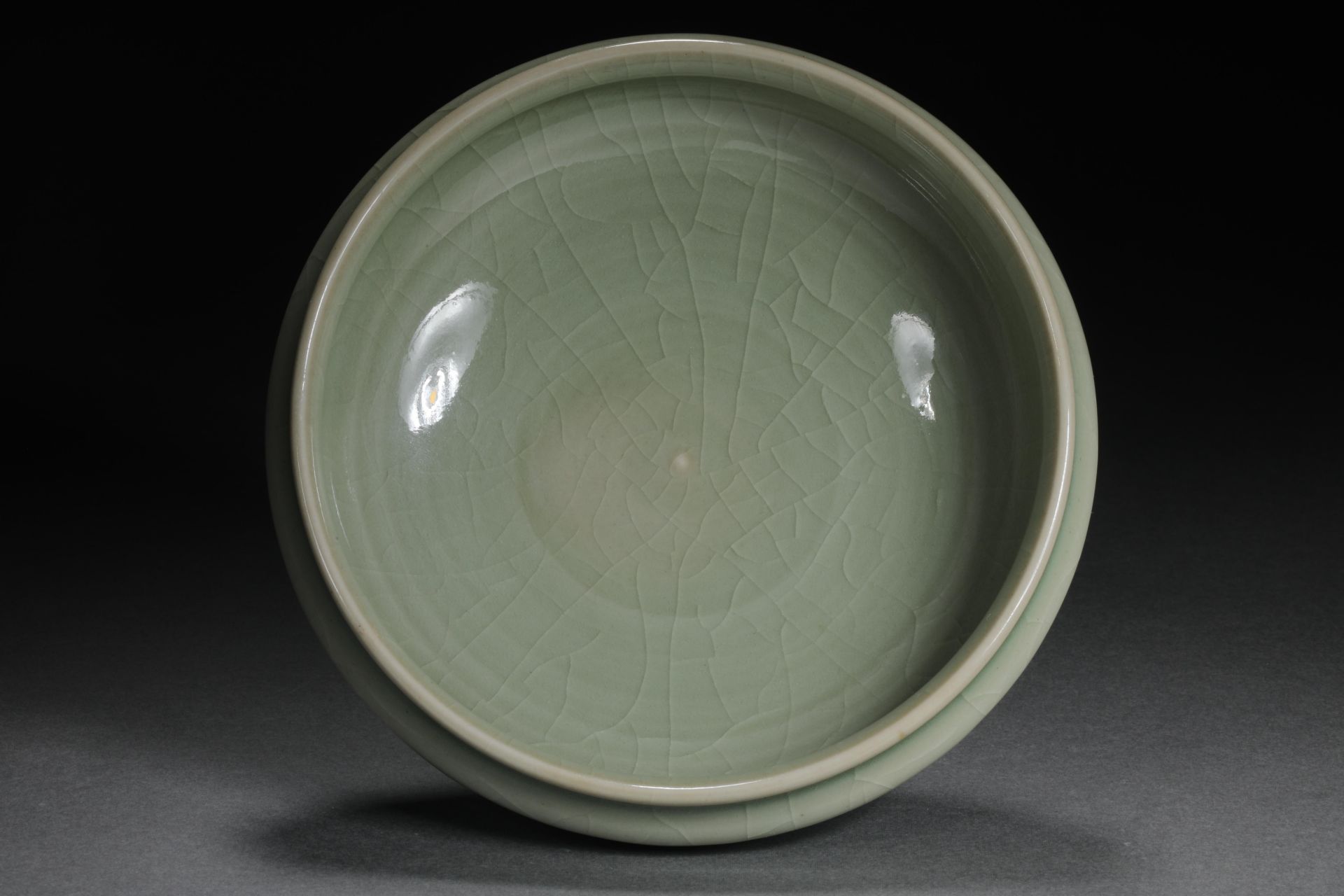 Green pomelo lotus petal bowl - Image 2 of 5