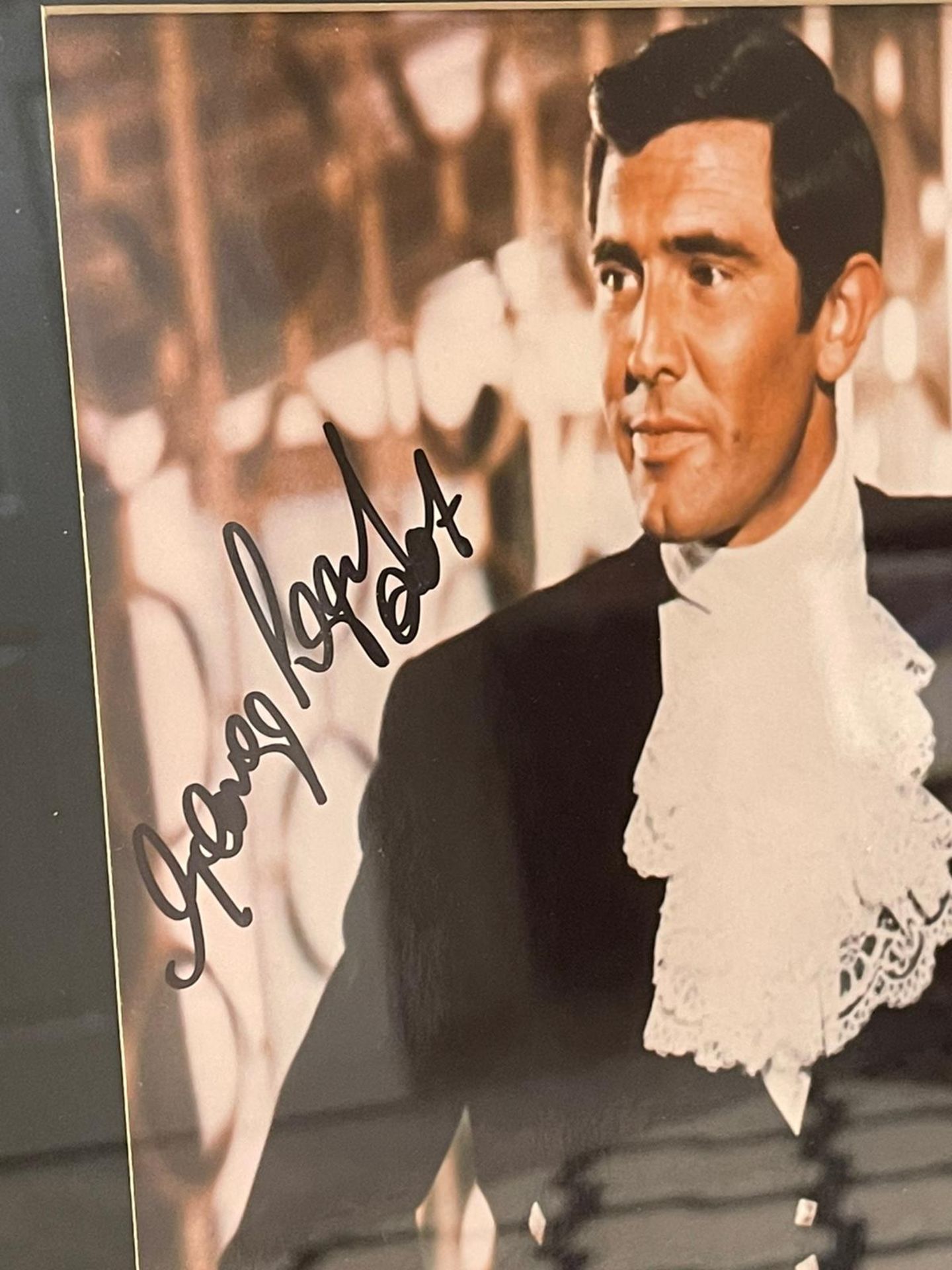 HAND SIGNED framed photograph of 'George Lazenby' as James Bond with COA - Image 3 of 6