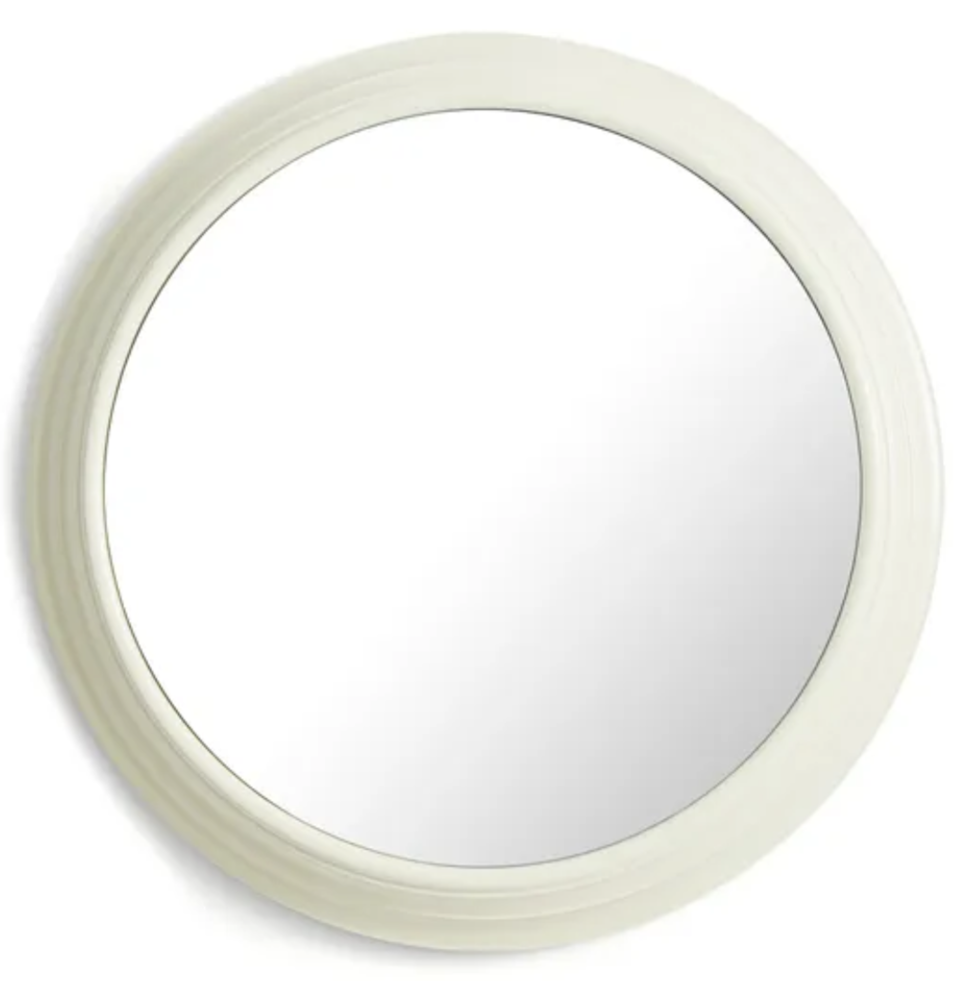 Cream Round 30cm Mirror - Brand New - A contemporary and timeless circular mirror - Image 3 of 3