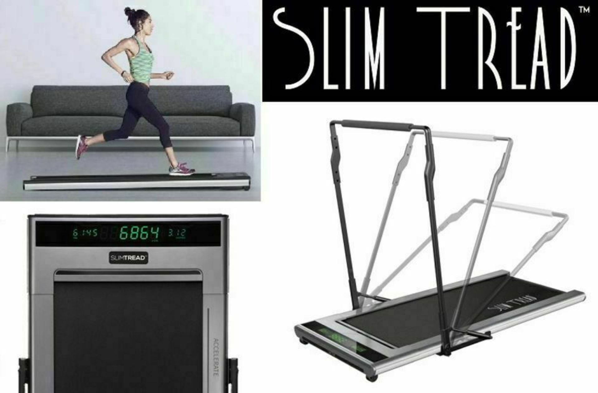 SLIM TREAD ULTRA SMART TREADMILL RUNNING / WALKING MACHINE - NEW, BOXED STOCK - RRP £799 - Image 3 of 11