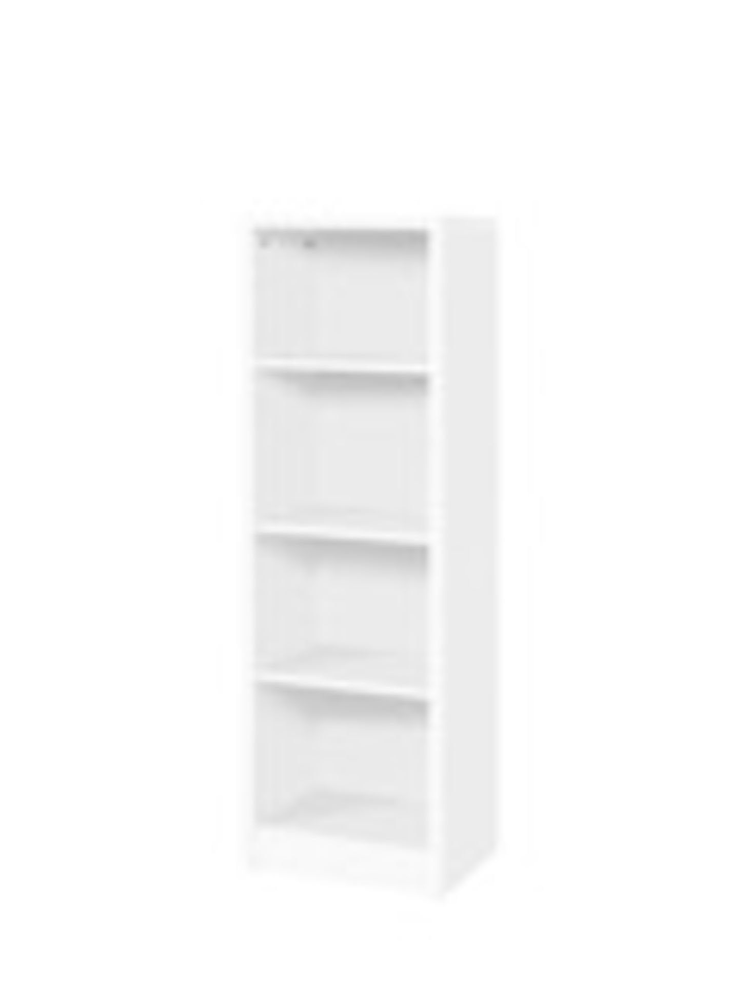 METRO TALL WIDE BOOKCASE IN WHITE - RRP £59 - Image 4 of 5