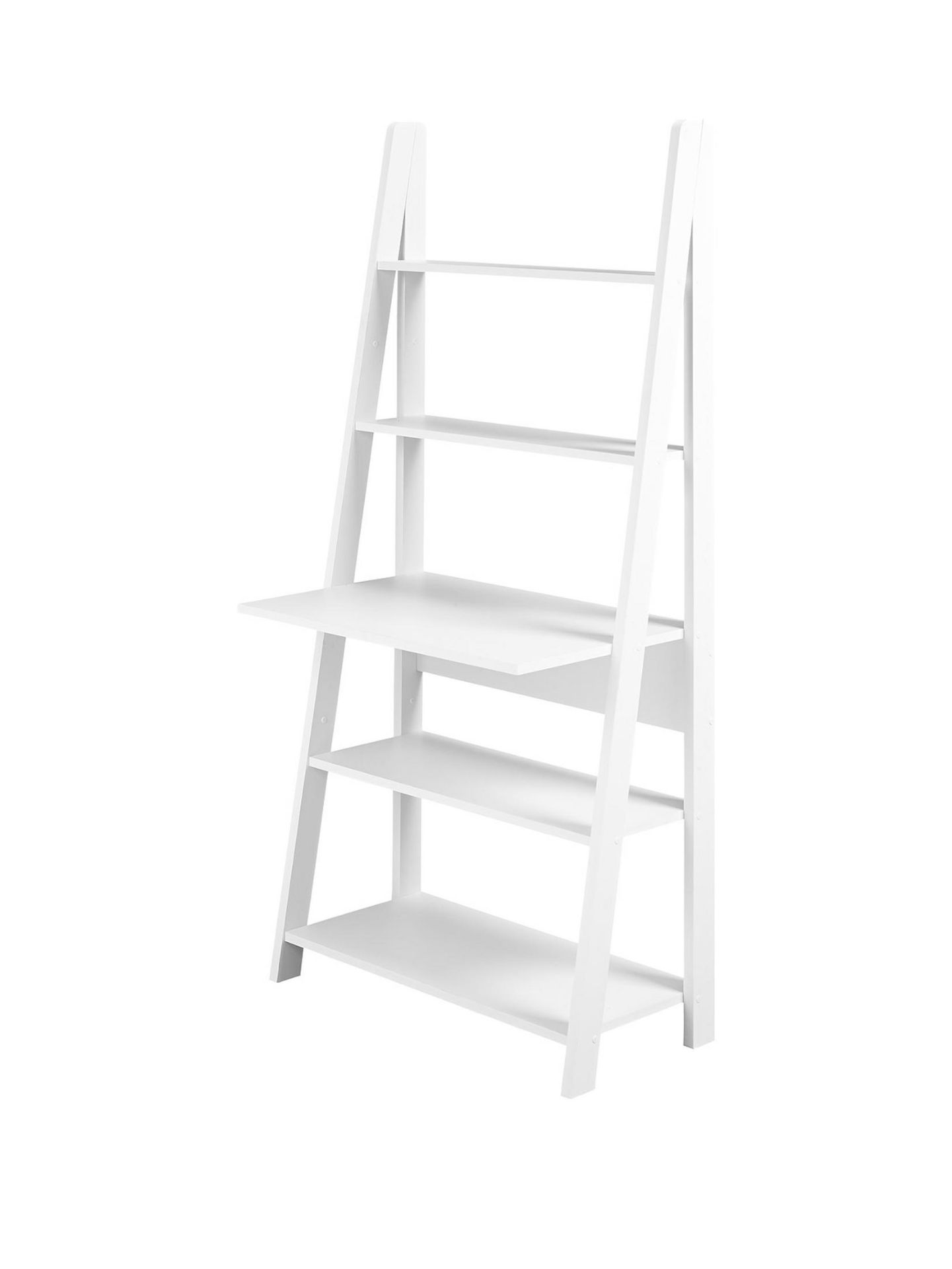 TIVA SHELVING UNIT WITH DESK IN WHITE - RRP £159 - Image 2 of 2