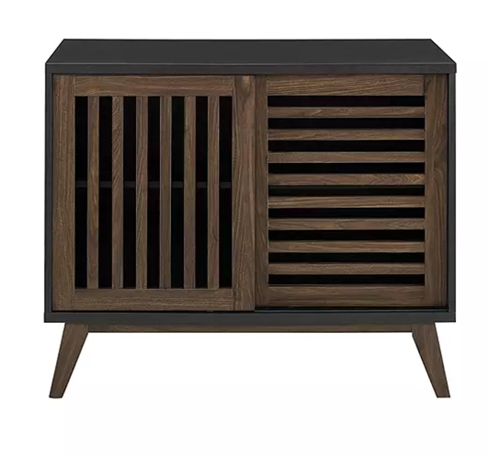 BECKFIELD SIDEBOARD IN BLACK/WALNUT - RRP £215 - Image 3 of 5