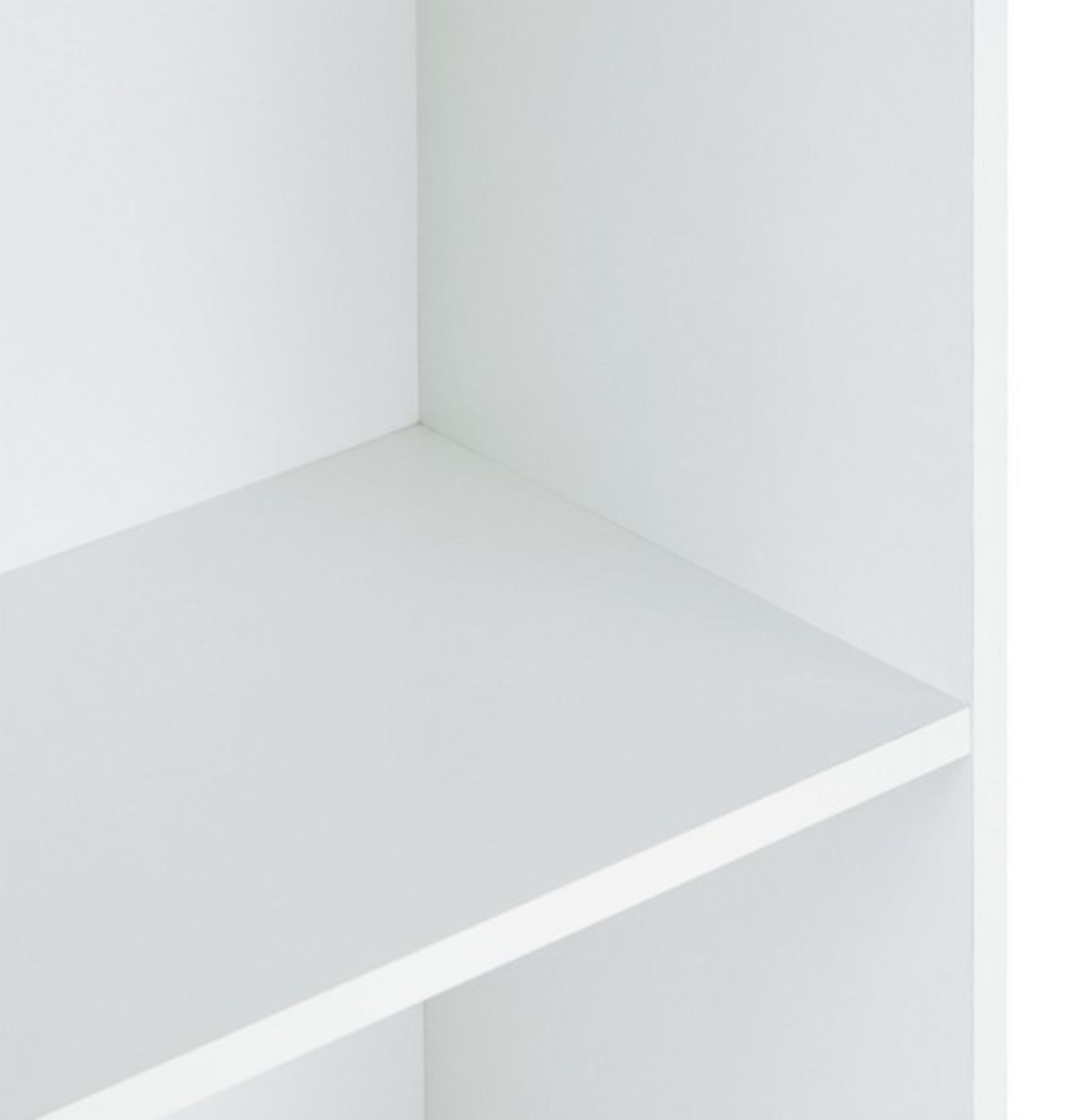METRO TALL WIDE BOOKCASE IN WHITE - RRP £59 - Image 3 of 3