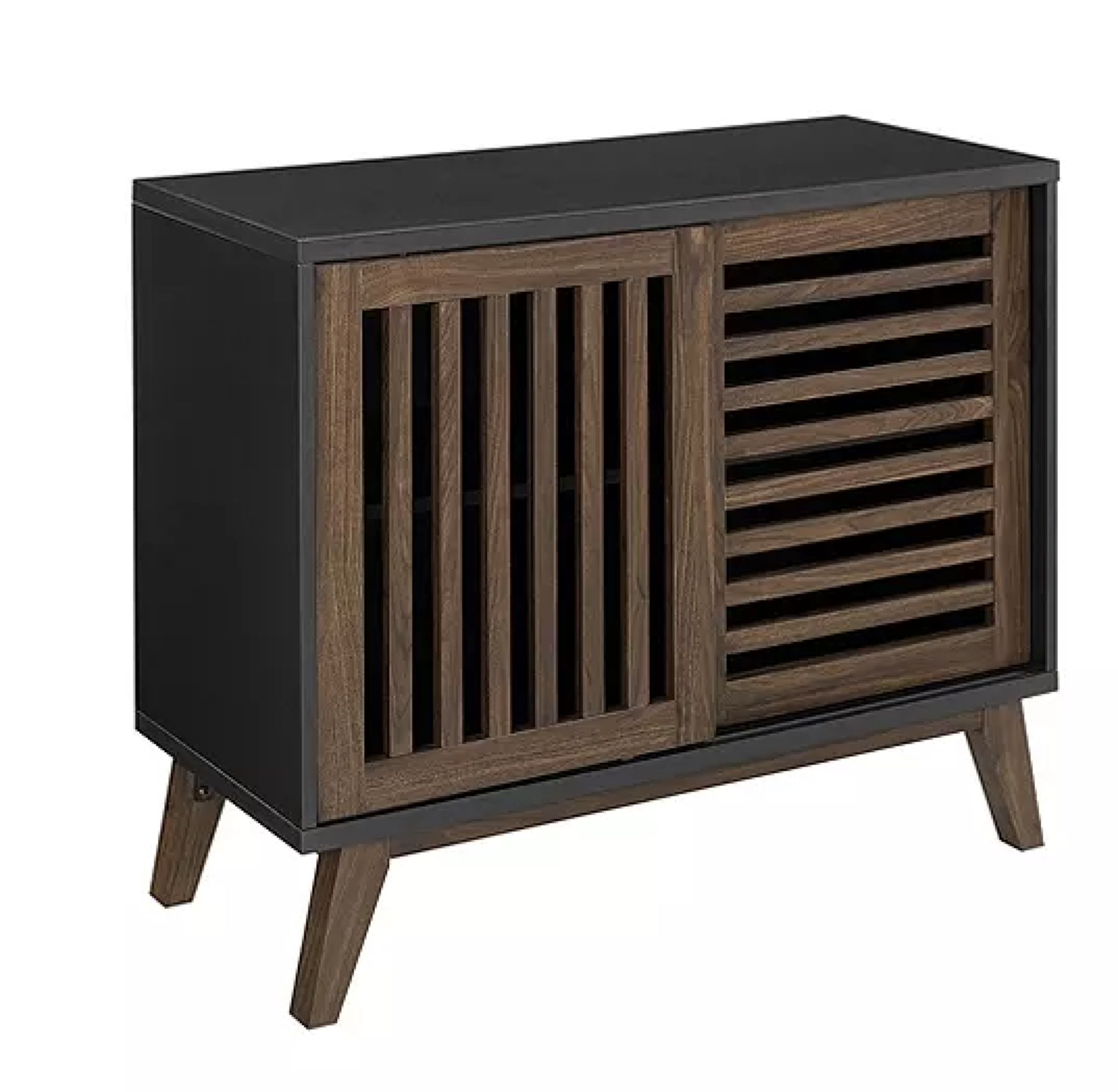 BECKFIELD SIDEBOARD IN BLACK/WALNUT - RRP £215 - Bild 3 aus 5