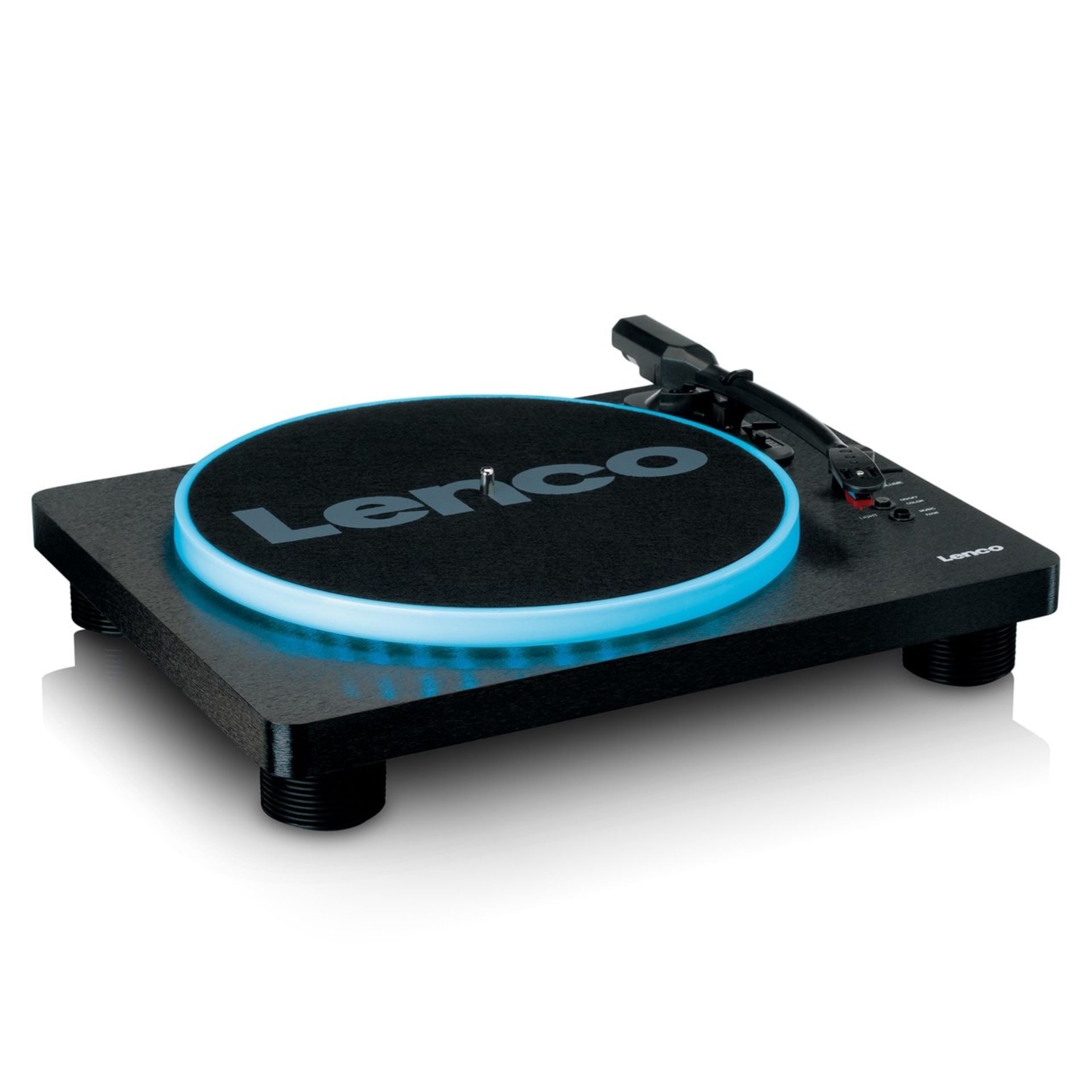 LENCO LS-50LED TURNTABLE WITH PC ENCODING WITH SPEAKERS, LIGHTS AND MUSIC DIGITISATION - RRP £199 - Image 3 of 6