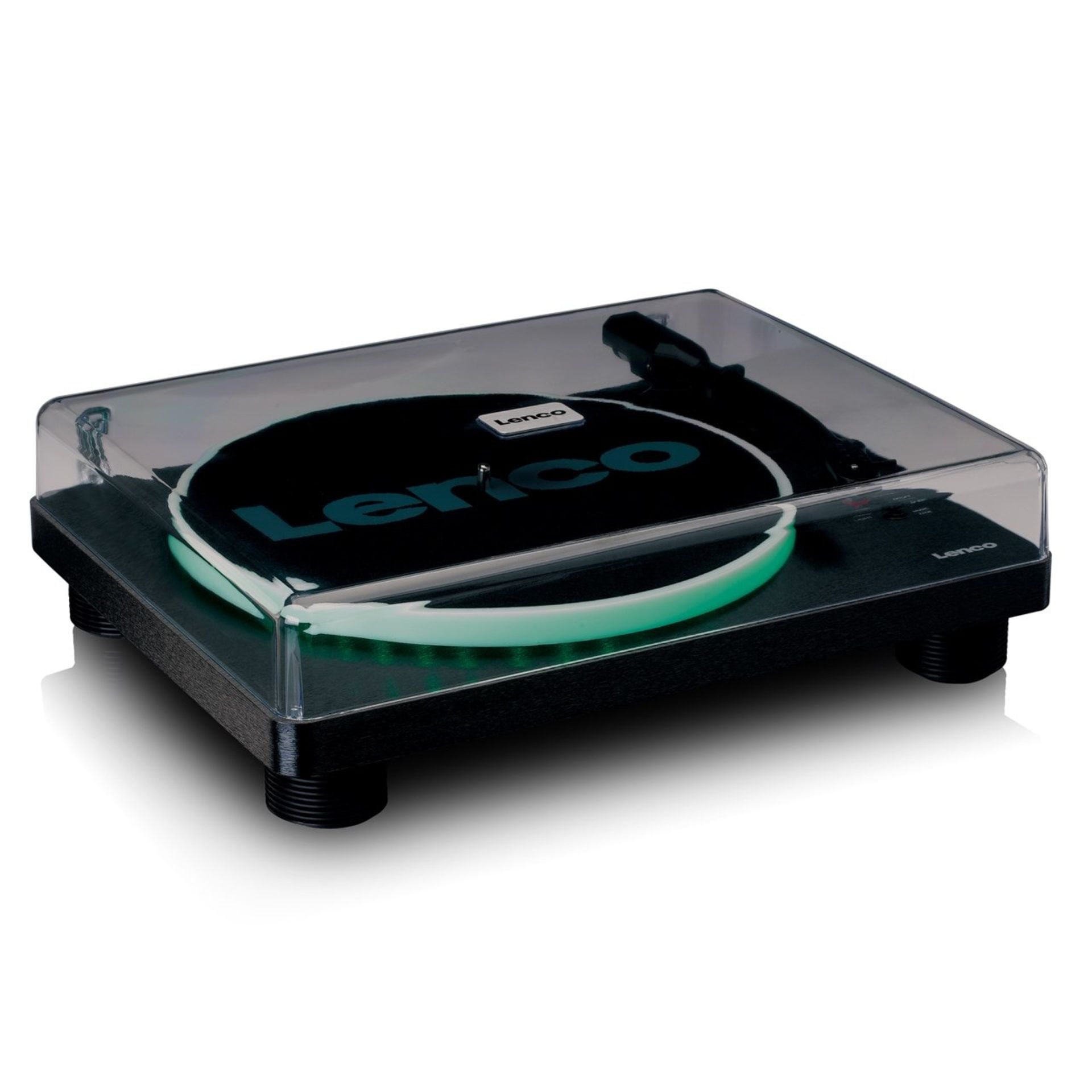 LENCO LS-50LED TURNTABLE WITH PC ENCODING WITH SPEAKERS, LIGHTS AND MUSIC DIGITISATION - RRP £199 - Image 4 of 6