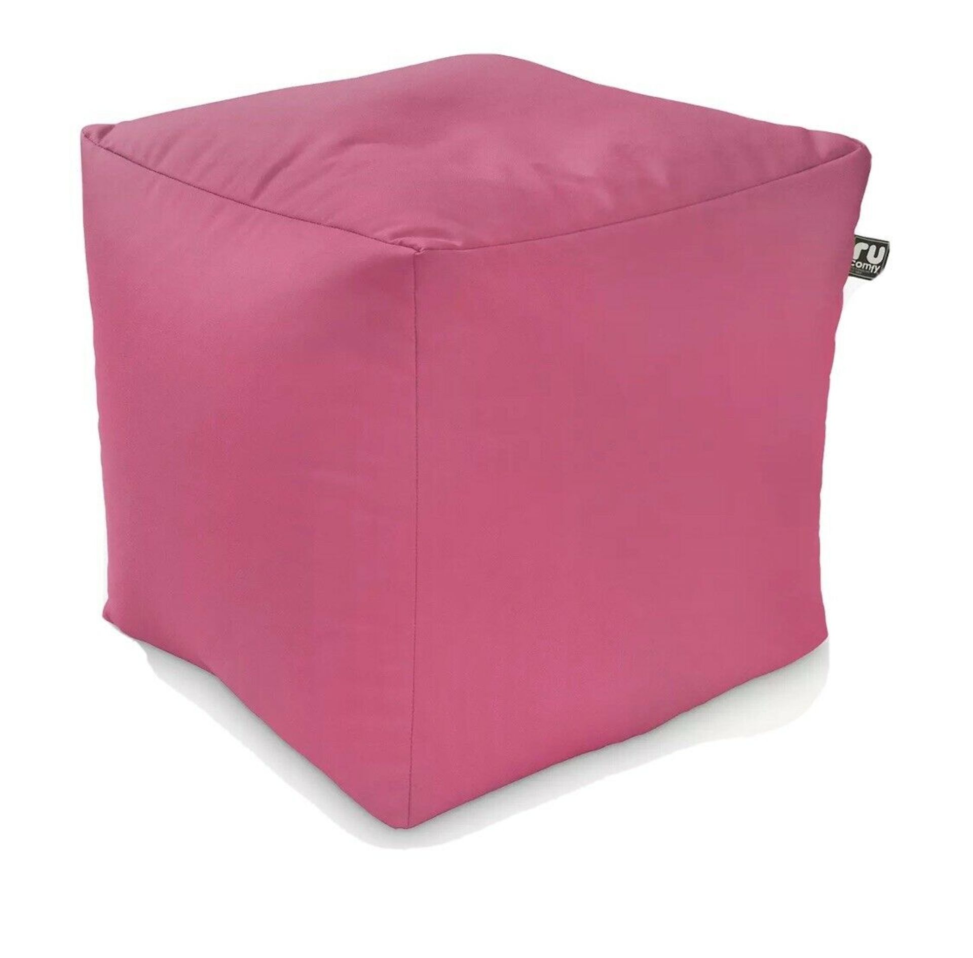 RUCOMFY INDOOR / OUTDOOR BEAN CUBE IN FUSCIA - RRP £29.99