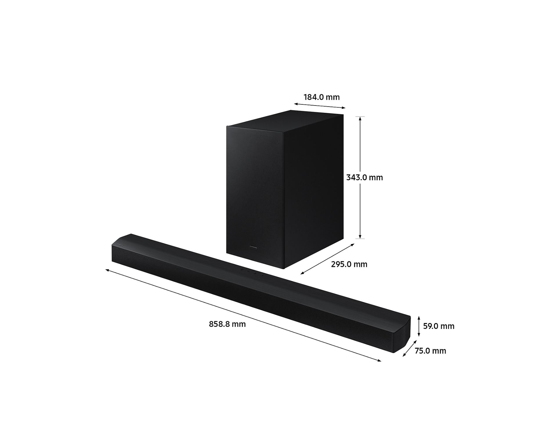 SAMSUNG HW-B430 BLUETOOTH 2.1 SOUNDBAR AND WIRELESS SUBWOOFER IN BLACK - RRP £199 - Image 2 of 13