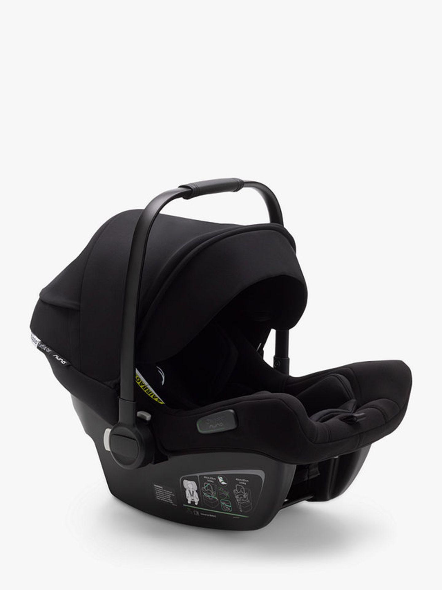 BUGABOO TURTLE AIR BY NUNA CAR SEAT IN BLACK - RRP £209