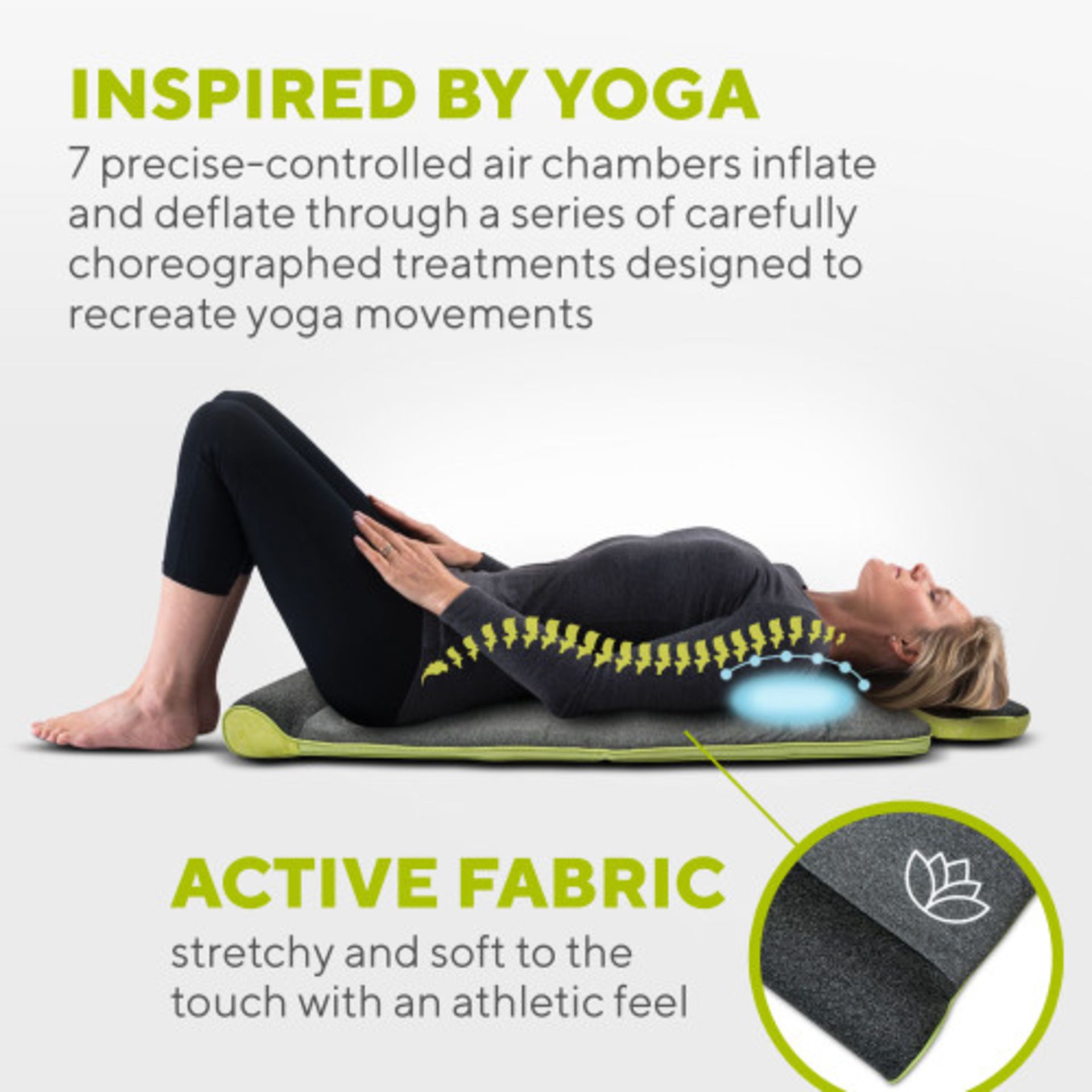 HOMEDICS STRETCH+ HEAT BACK STRETCHING MAT YOGA INSPIRED - RRP £299.99 - Image 2 of 9