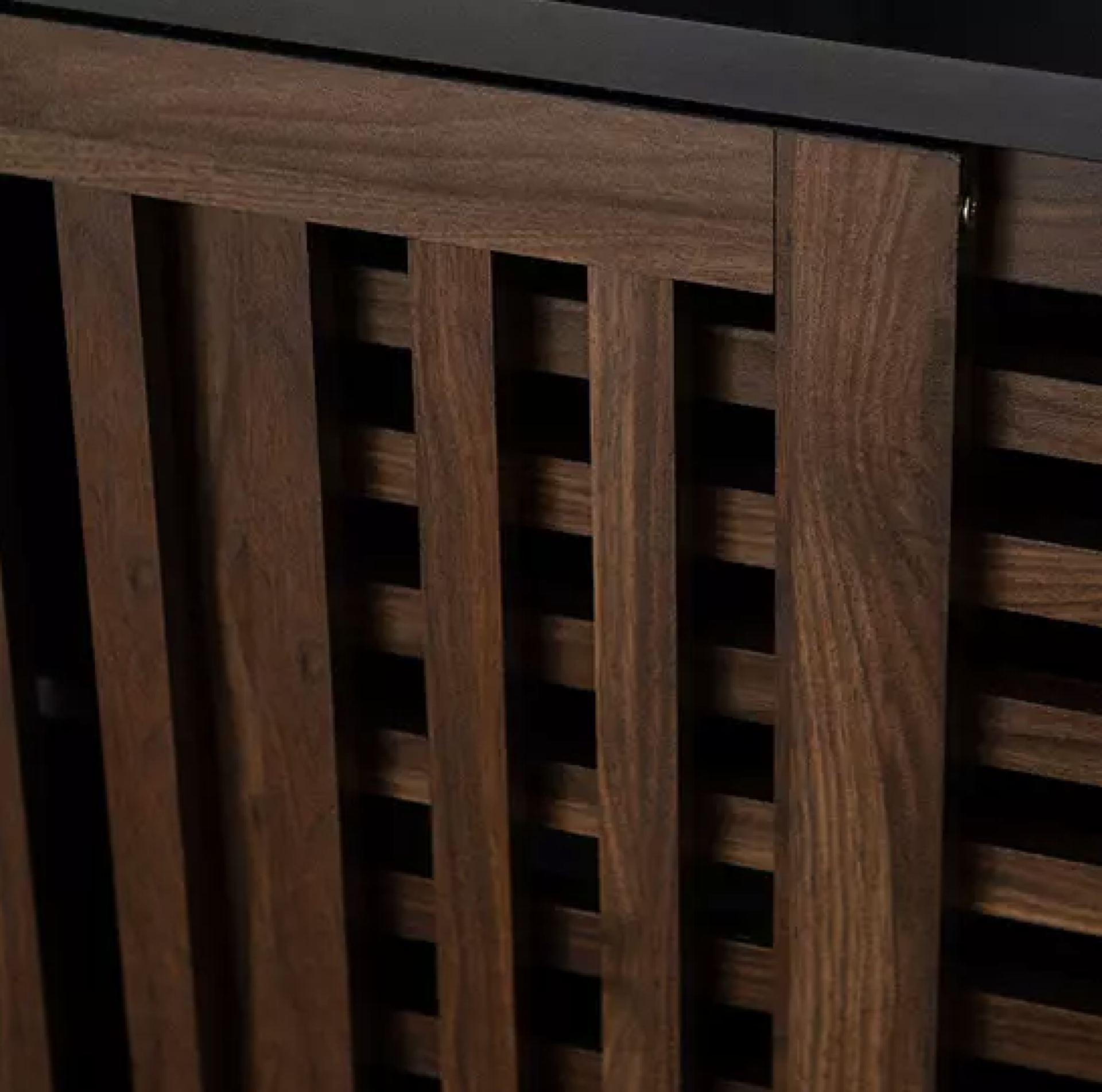 BECKFIELD SIDEBOARD IN BLACK/WALNUT - RRP £215 - Image 4 of 5