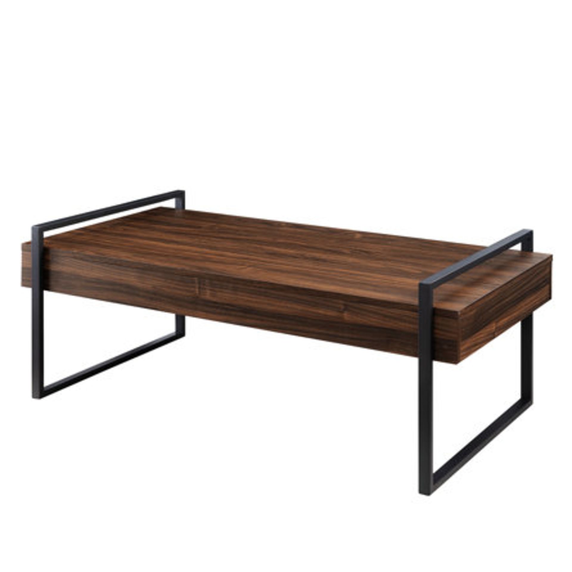 WALKER EDISON FRAME COFFEE TABLE IN WALNUT - RRP £189 - Image 2 of 7