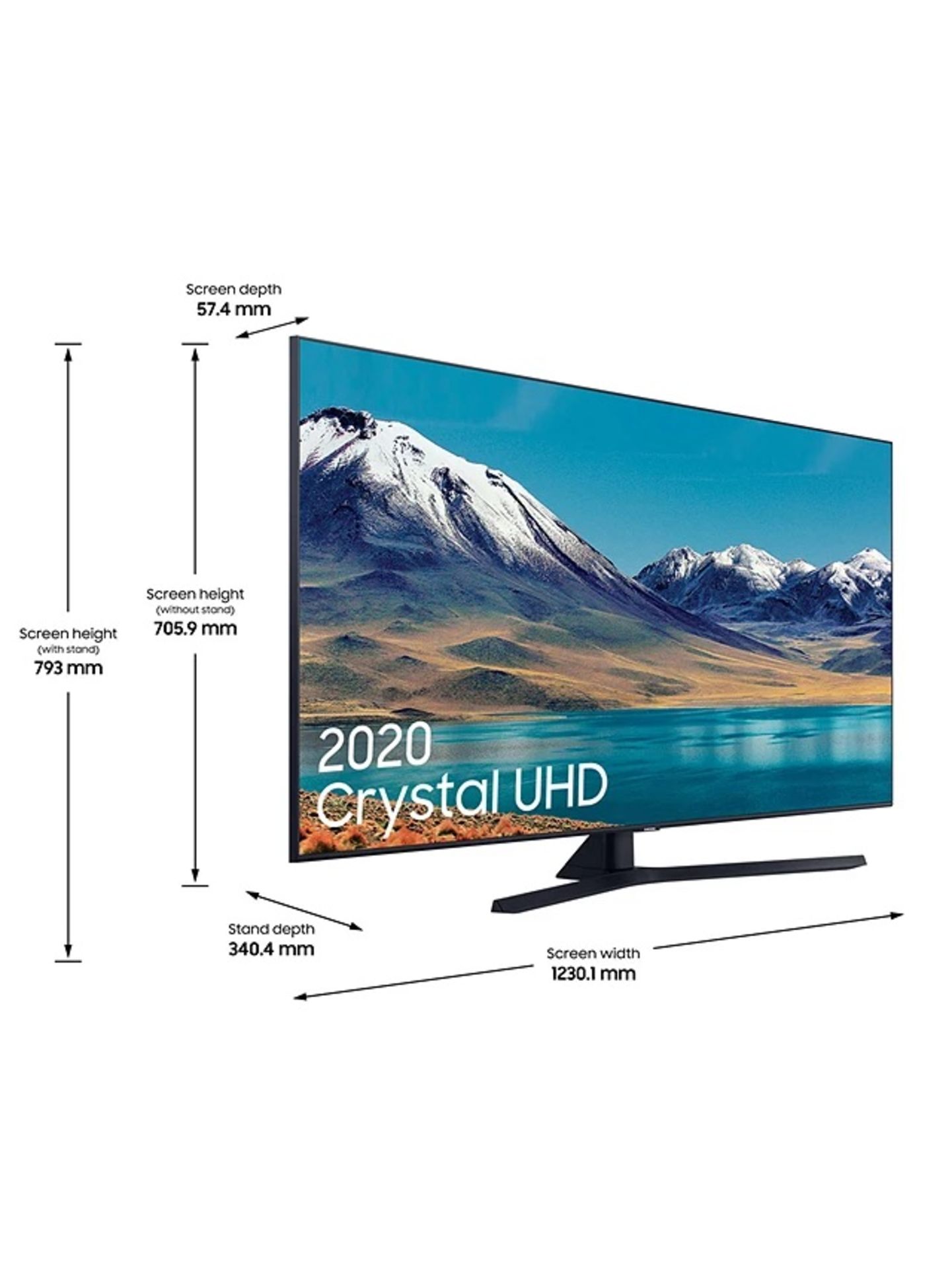 SAMSUNG UE55TU8500 55 INCH DUAL LED, 4K ULTRA HD, HDR, SMART LED TV - RRP £799