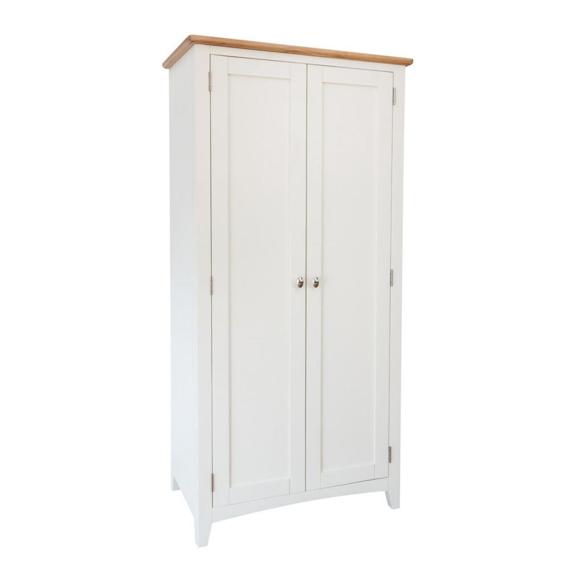 EVORA 2 DOOR WARDROBE IN WHITE/OAK - RRP £549