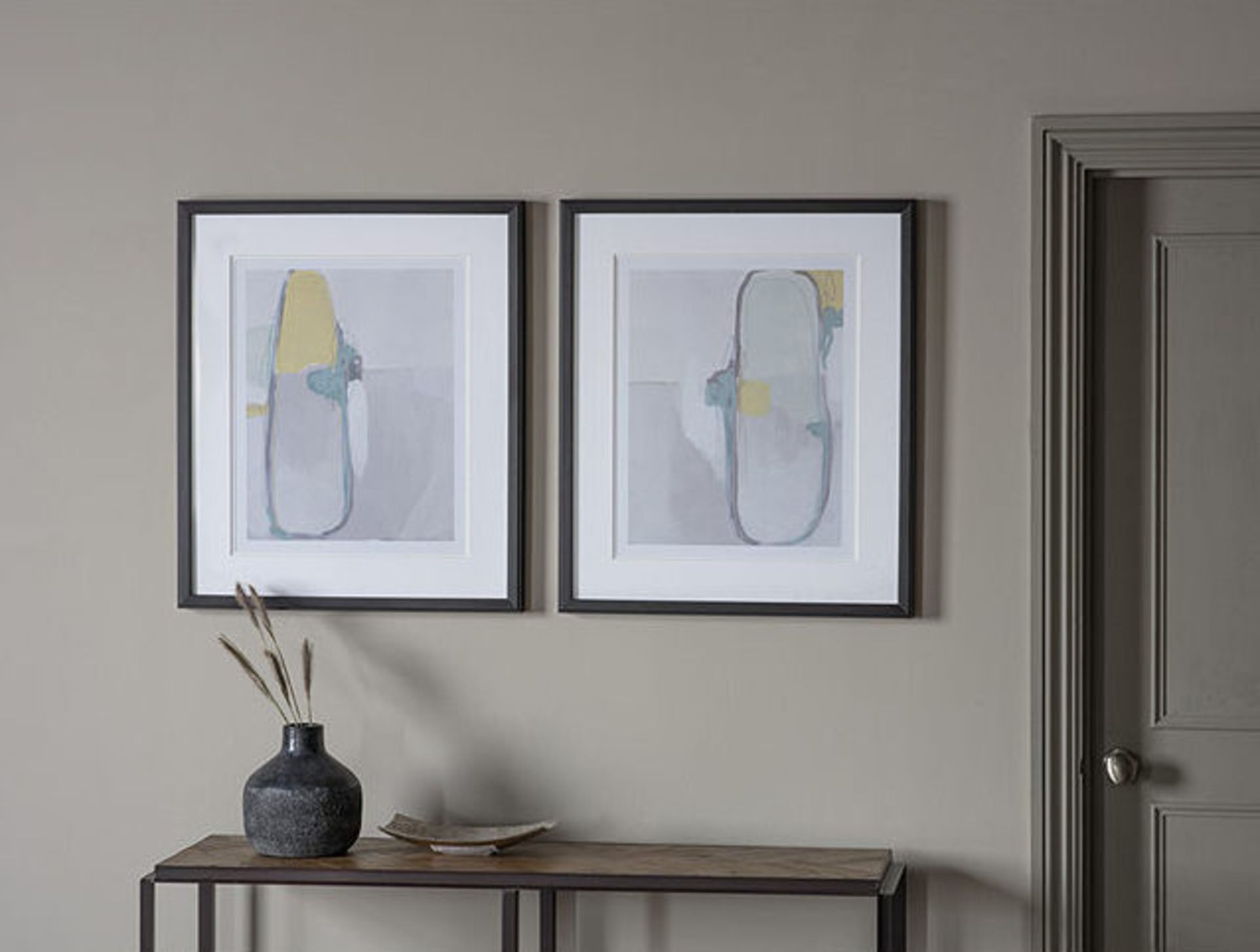 JOHN LEWIS SET OF 2 FRAMED ABSTRACT ART PRINTS - RRP £150 - Image 2 of 2