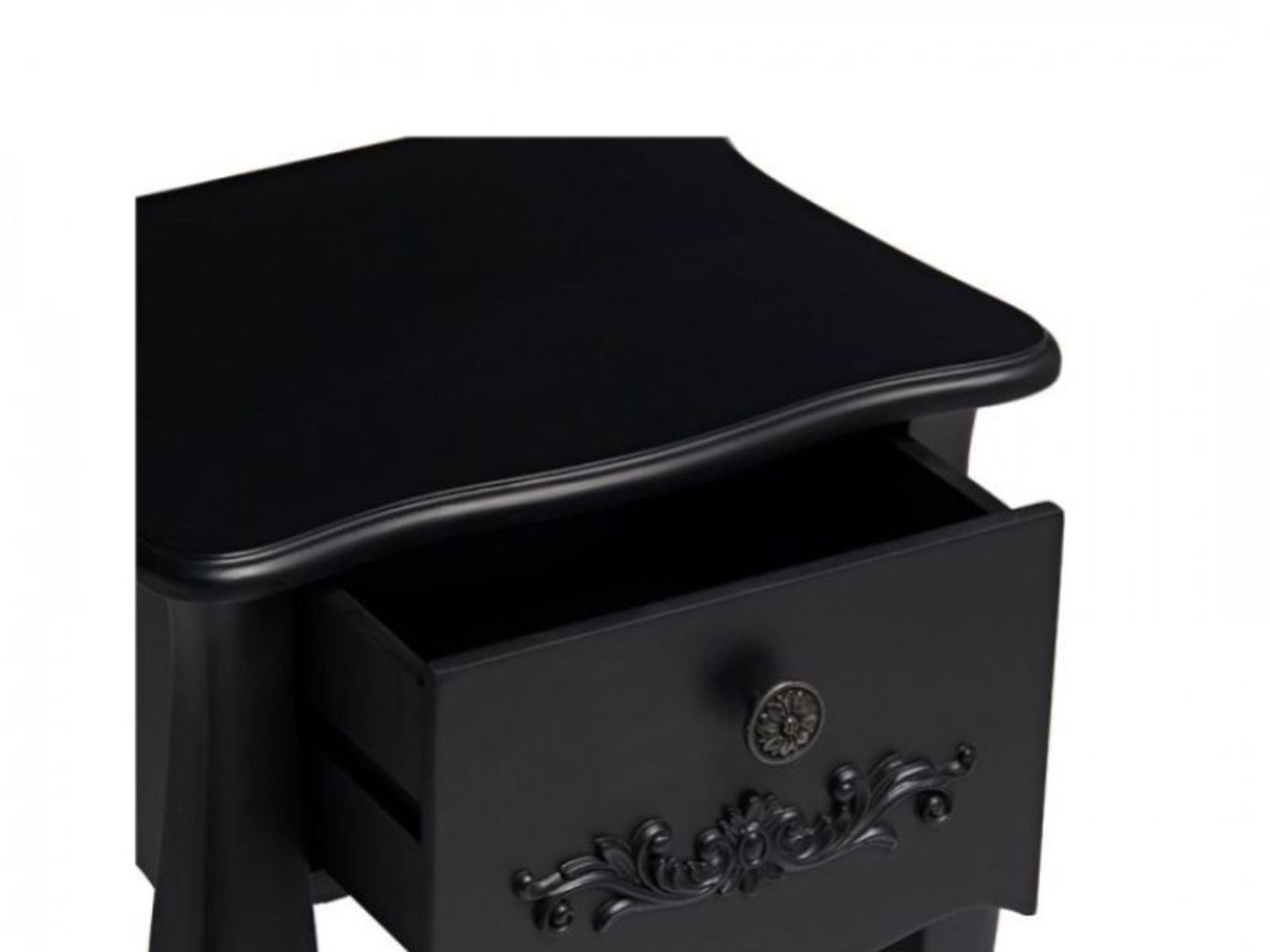 ANTOINETTE BEDSIDE TABLE IN BLACK - RRP £149 EACH - Image 2 of 3