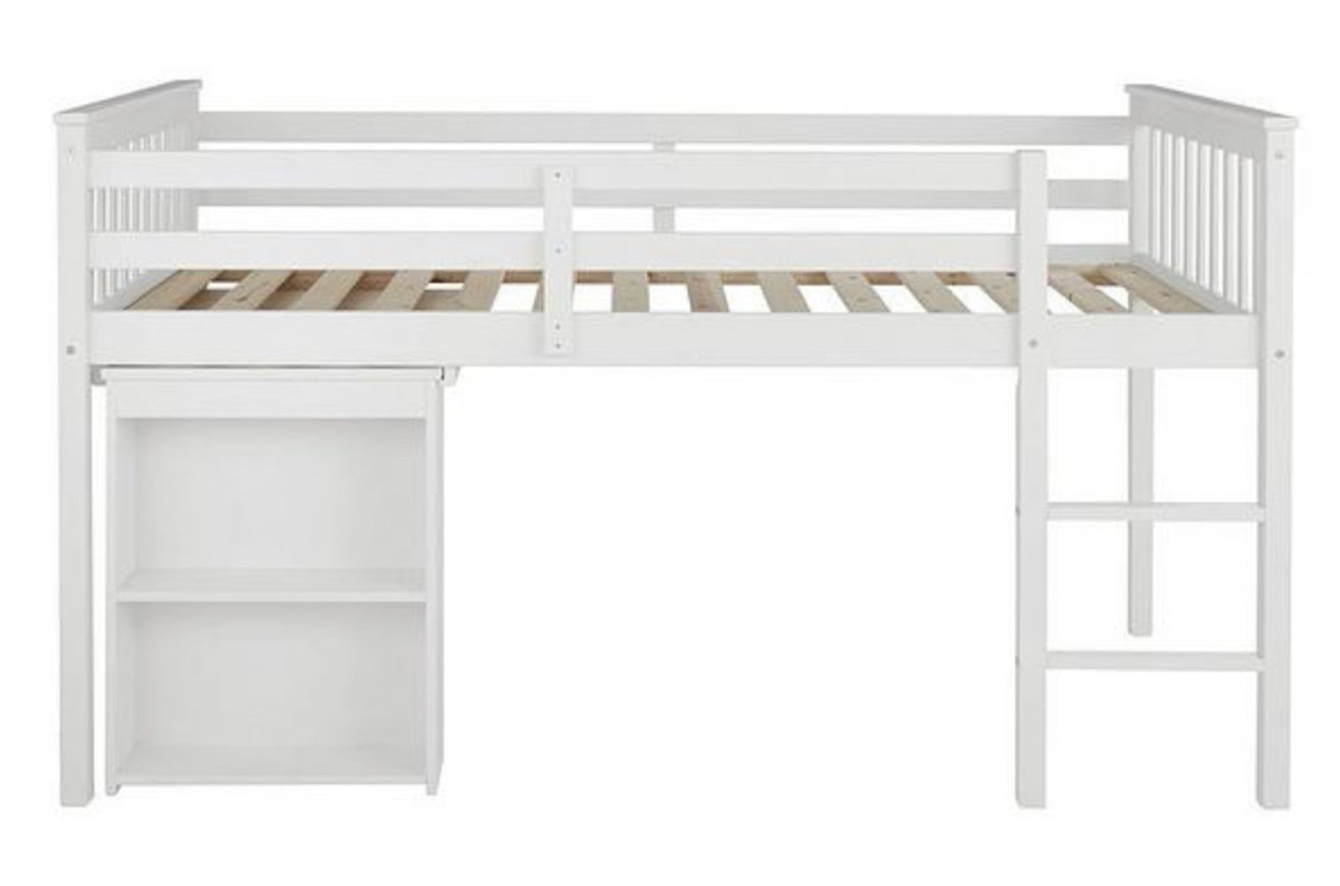 NOVARA MID SLEEPER WITH PULL OUT DESK IN WHITE - RRP £349 - Image 2 of 5