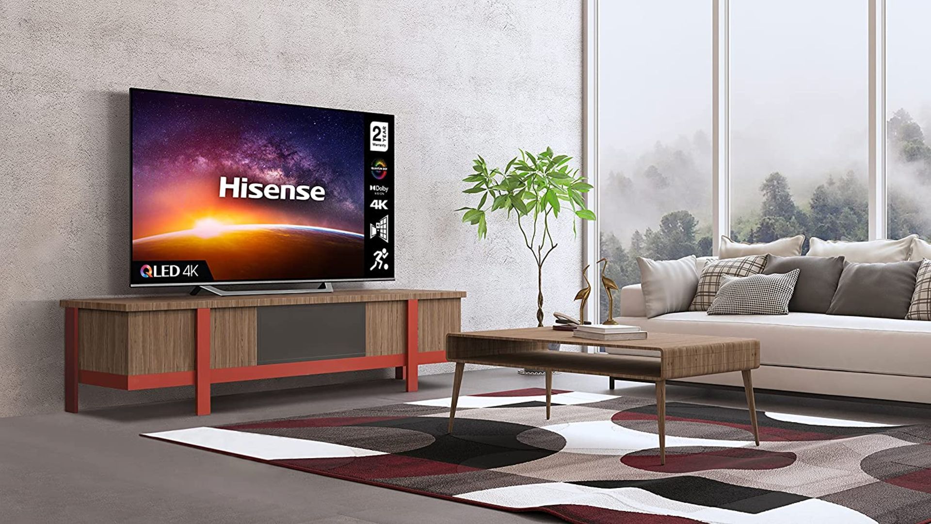 HISENSE 50A7GQTUK QLED 50-INCH 4K UHD DOLBY VISION HDR SMART TV - RRP £649 - Image 8 of 12