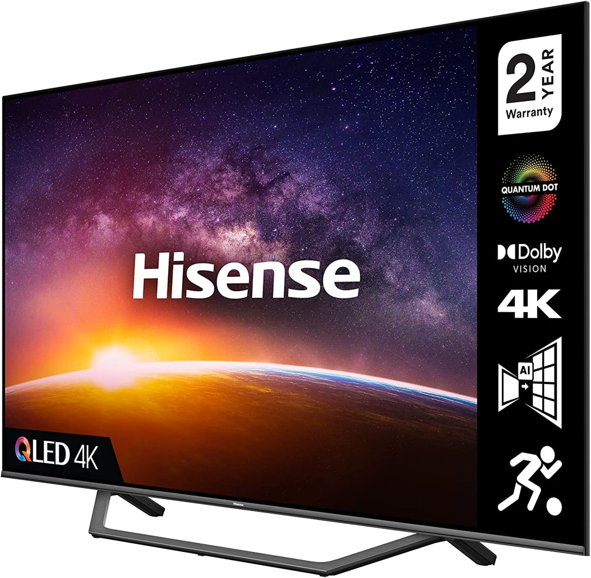 HISENSE 50A7GQTUK QLED 50-INCH 4K UHD DOLBY VISION HDR SMART TV - RRP £649 - Image 3 of 12