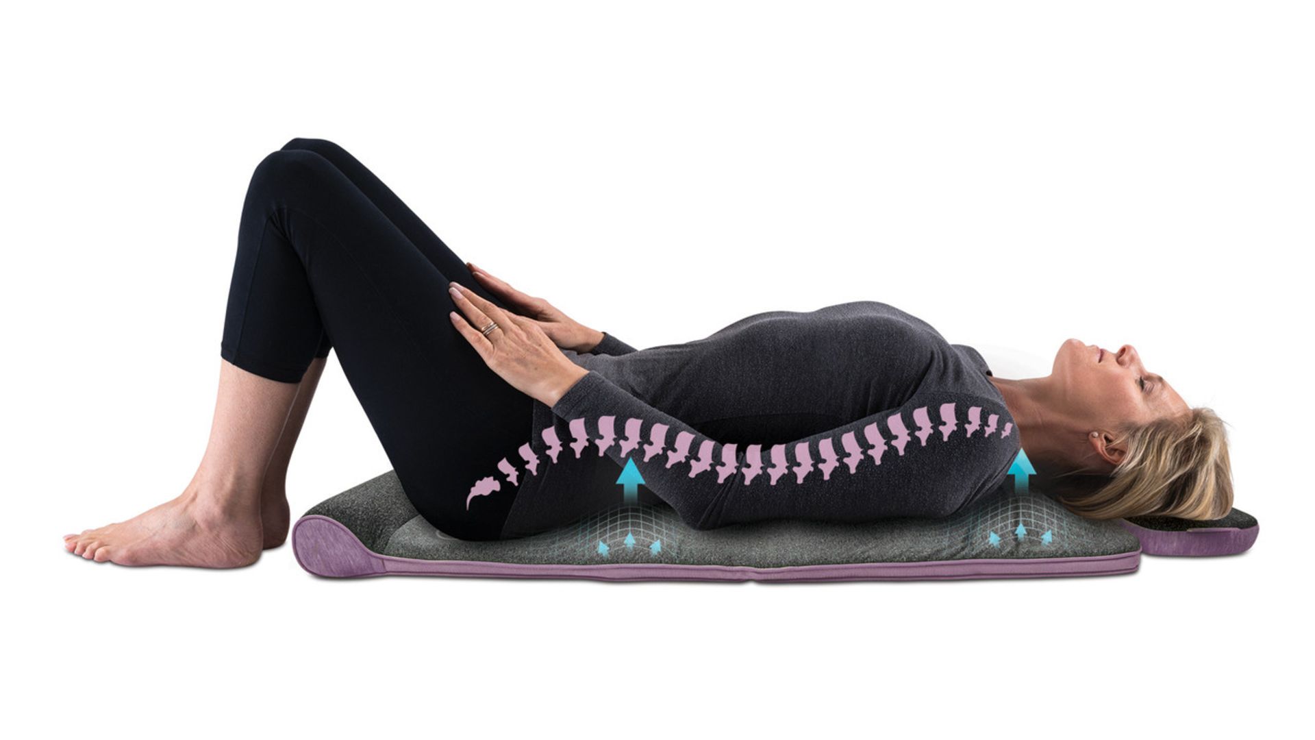 HOMEDICS PORTABLE, FOLDABLE STRETCH+ HEAT BACK STRETCHING MAT INSPIRED BY YOGA - RRP £299.99 - Image 9 of 12