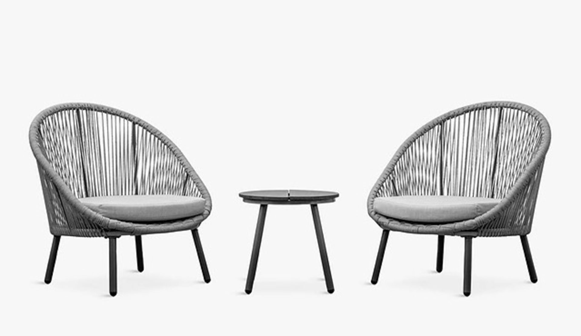 John Lewis Laira 2-Seater Garden Bistro Table & Chairs Set, Sage - PRICED £900 - Image 4 of 4