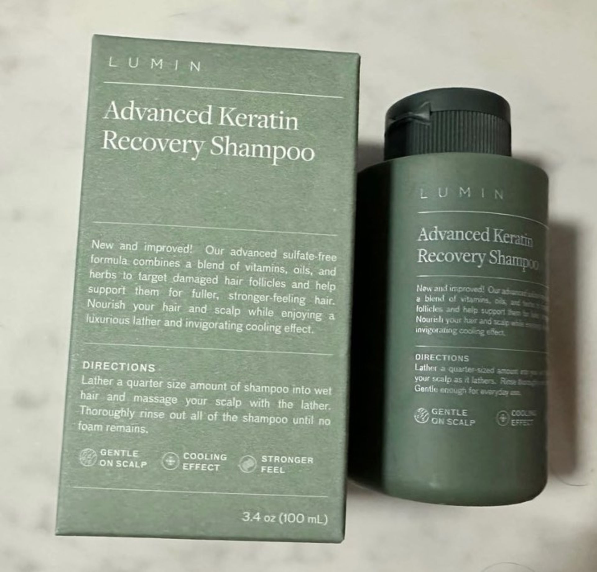 100 x Lumin Advanced Keratin Recovery Shampoo 100ml (NEW) - RRP £700+ !