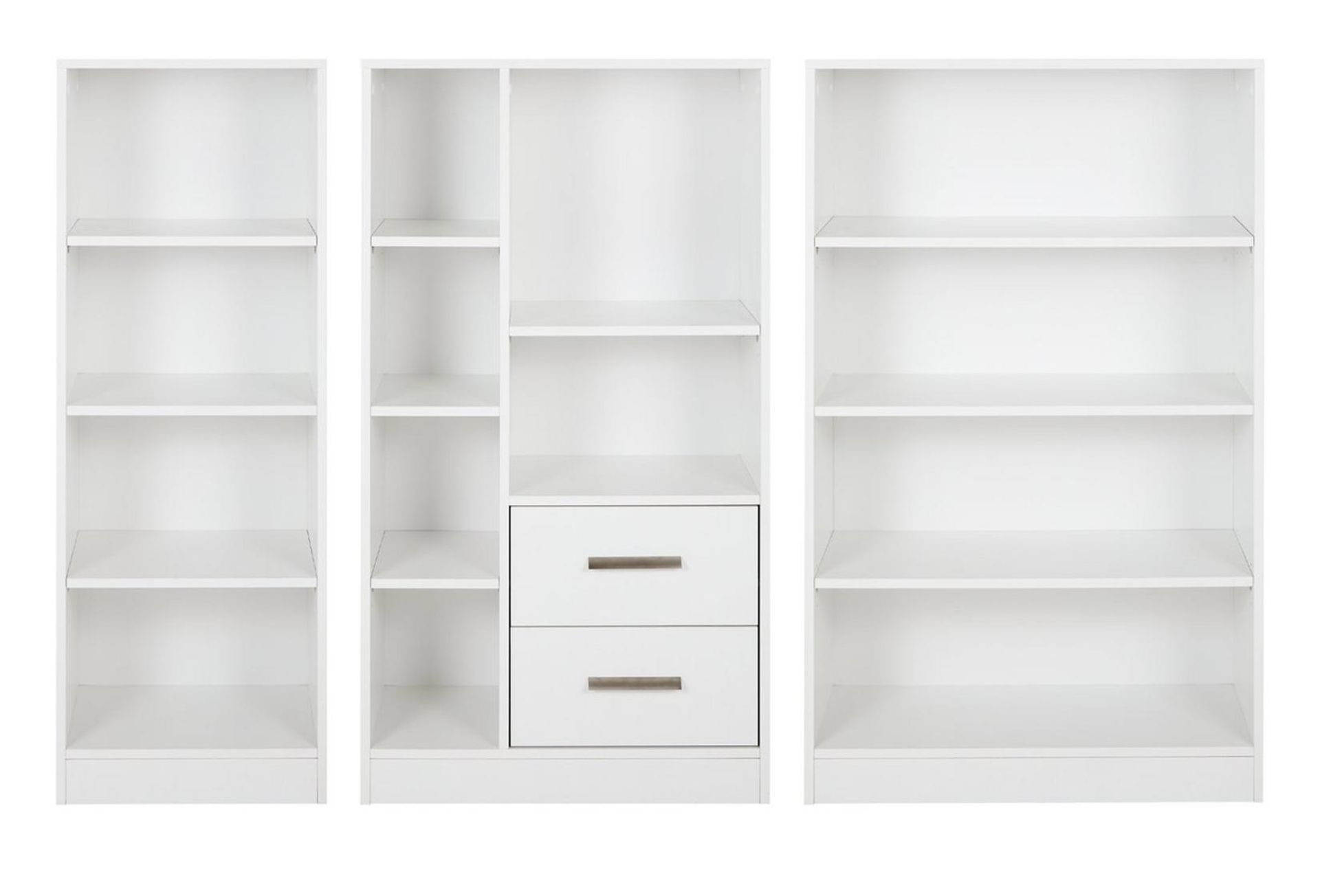 A1 PRODUCT NEW - METRO 3 PIECE STORGAGE BOOKCASE SET IN WHITE - RRP Ã‚Â£189 - Image 2 of 5