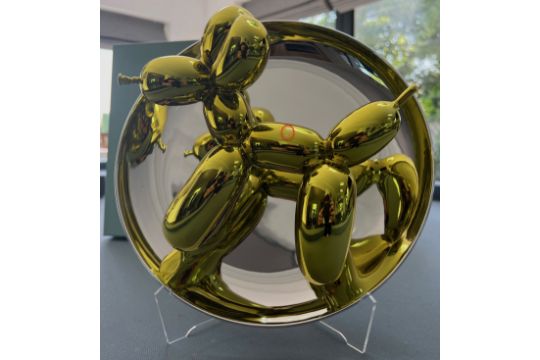 JEFF KOONS - Balloon Dog (YELLOW) - 2015 Porcelain Painted Chrome - A1 Barring One Small Blemish - Image 3 of 13