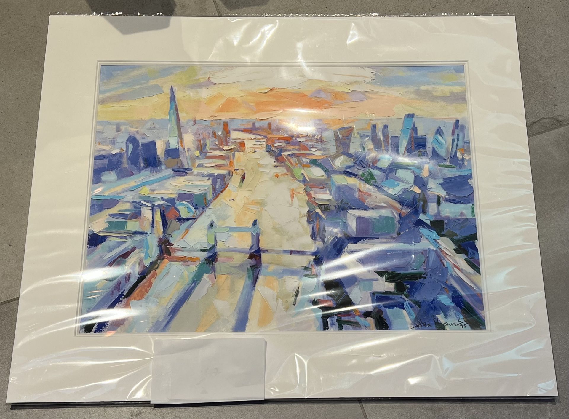 Authentic 'Alex Brown' print of 'London Bridge' - New - 1 of 95 Prints - RRP Â£165